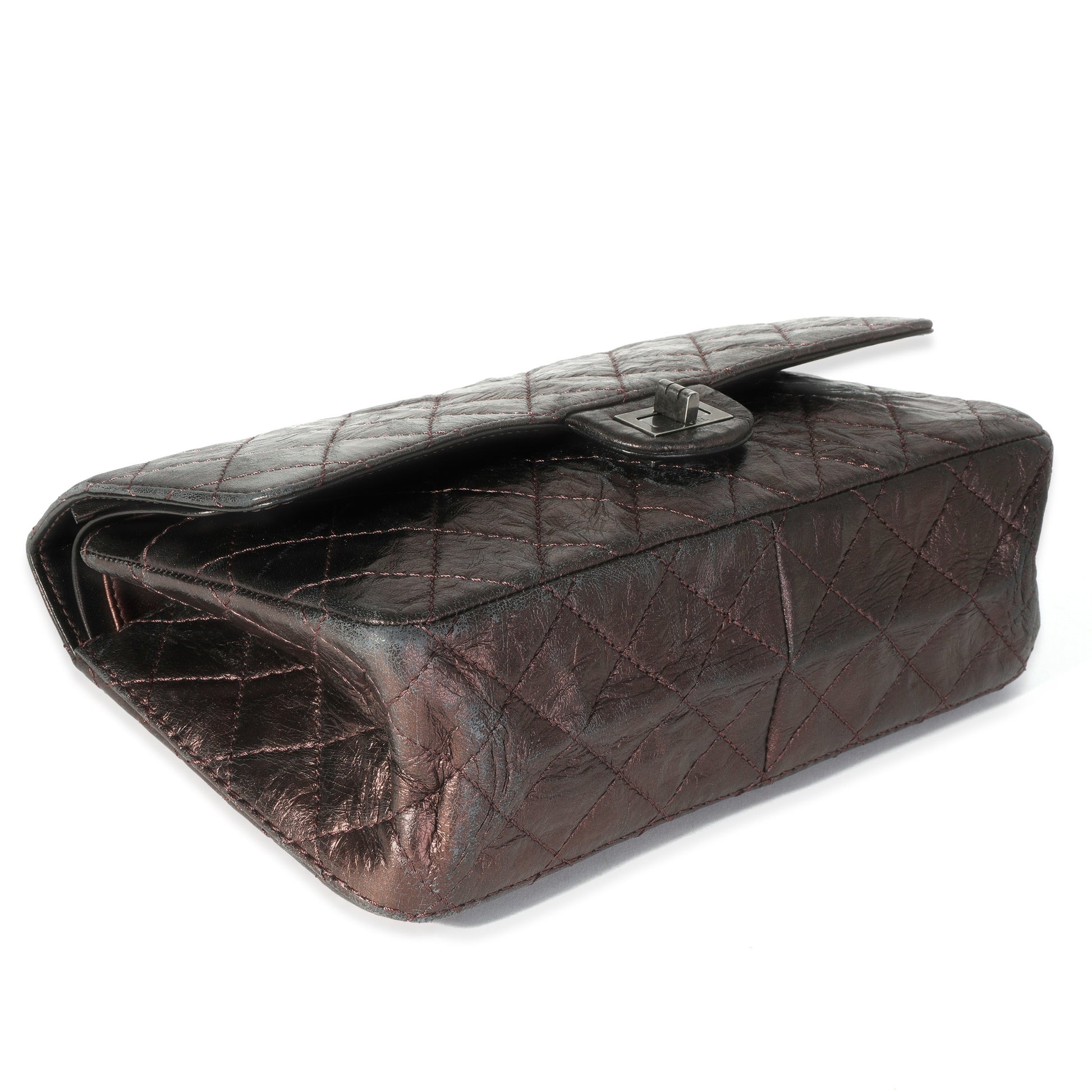 CHANEL Bronze Metallic Quilted 2.55 Reissue 226 Bag