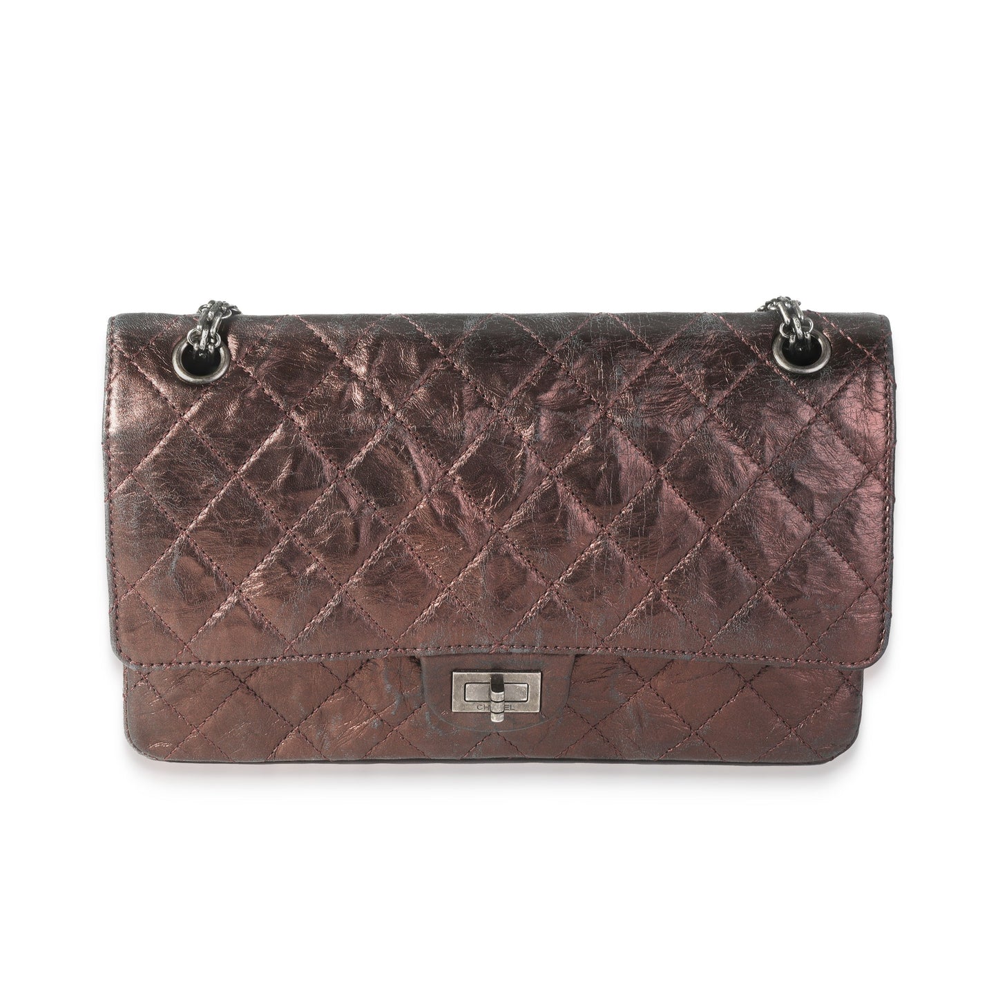 Chanel Bronze Metallic Quilted . Reissue  Bag