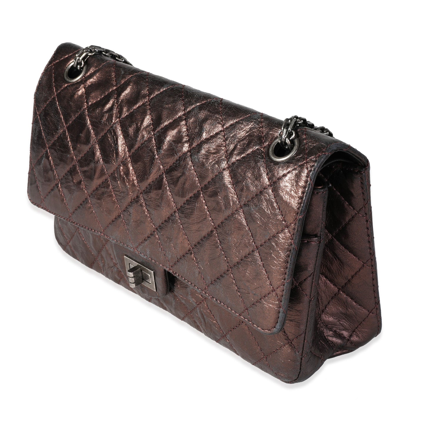 Chanel Bronze Metallic Quilted . Reissue  Bag