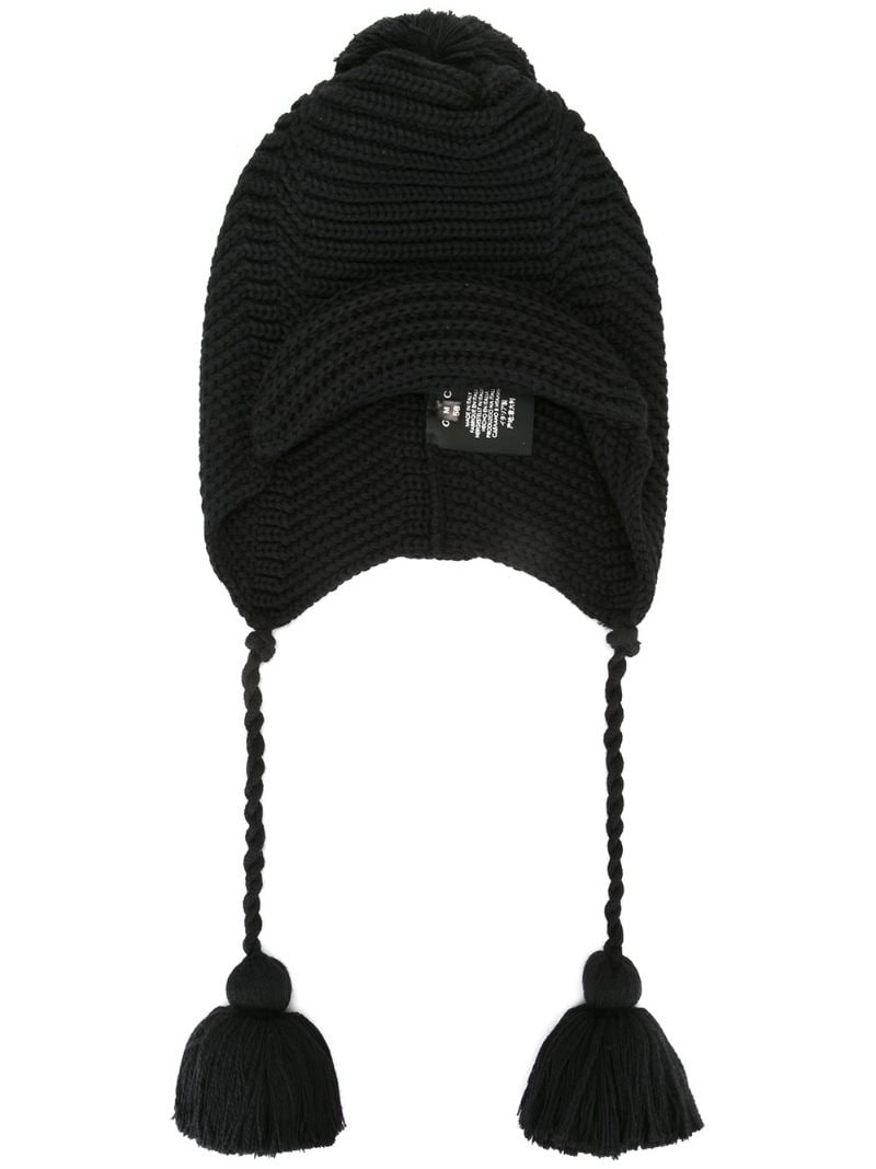 Gucci - ear flap kitted hat - men - Wool - L, M, S - Black
