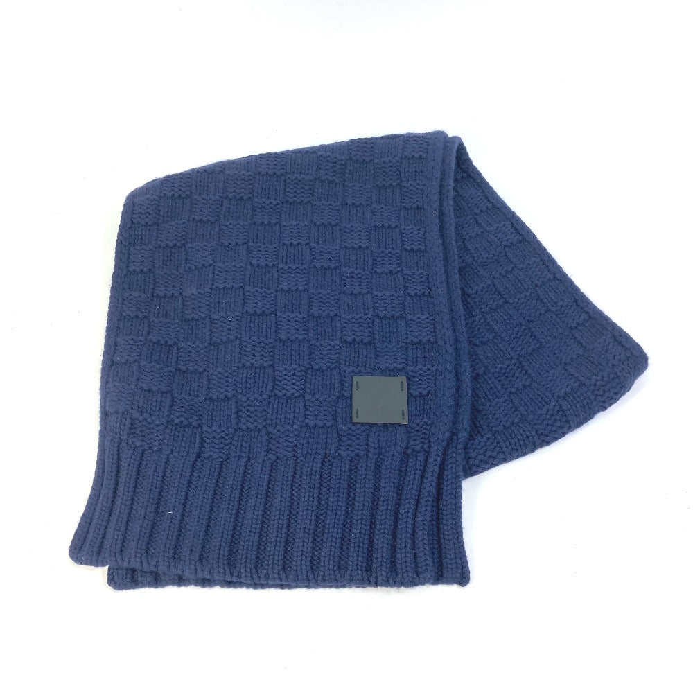 Louis Vuitton Scarf M70169 cashmere Damier Escharp Navy