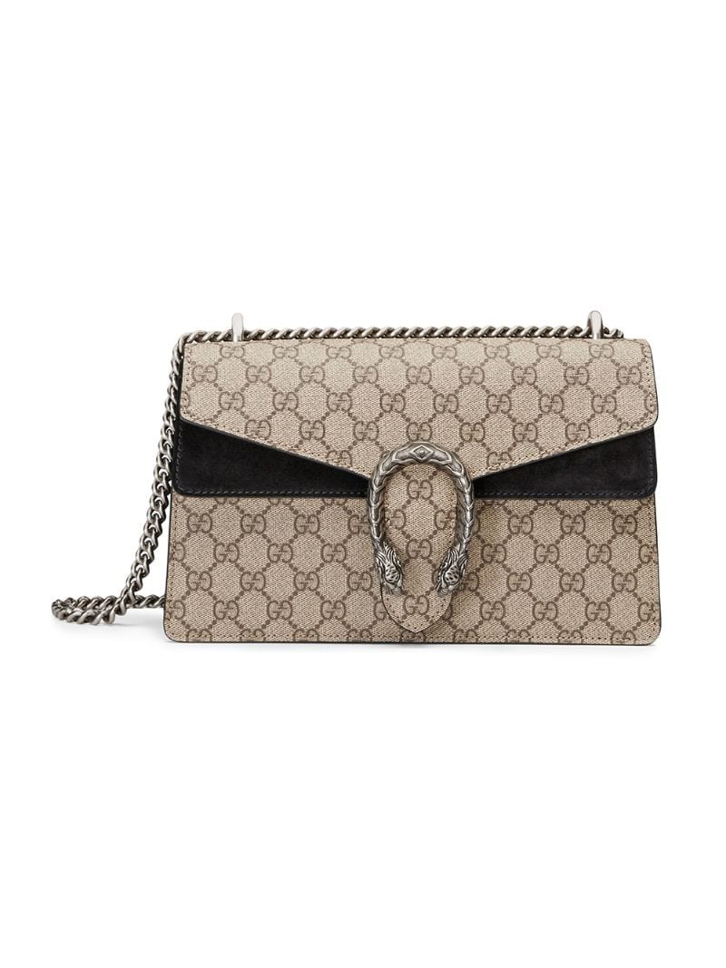 Gucci - Dionysus GG Supreme shoulder bag - women - Canvas/metal/Suede - One Size - NEUTRALS