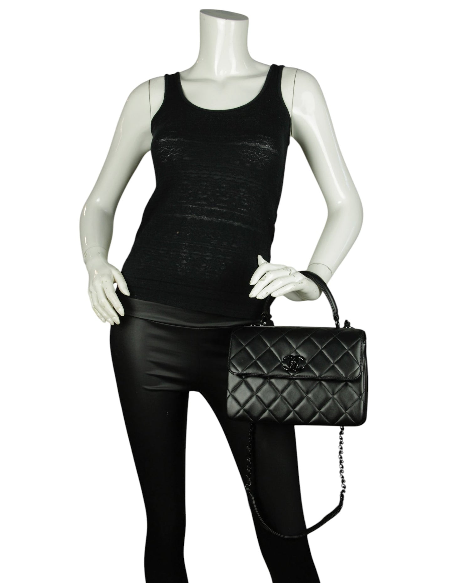 Chanel '24 So Black Small Trendy CC Dual Handle Flap Bag