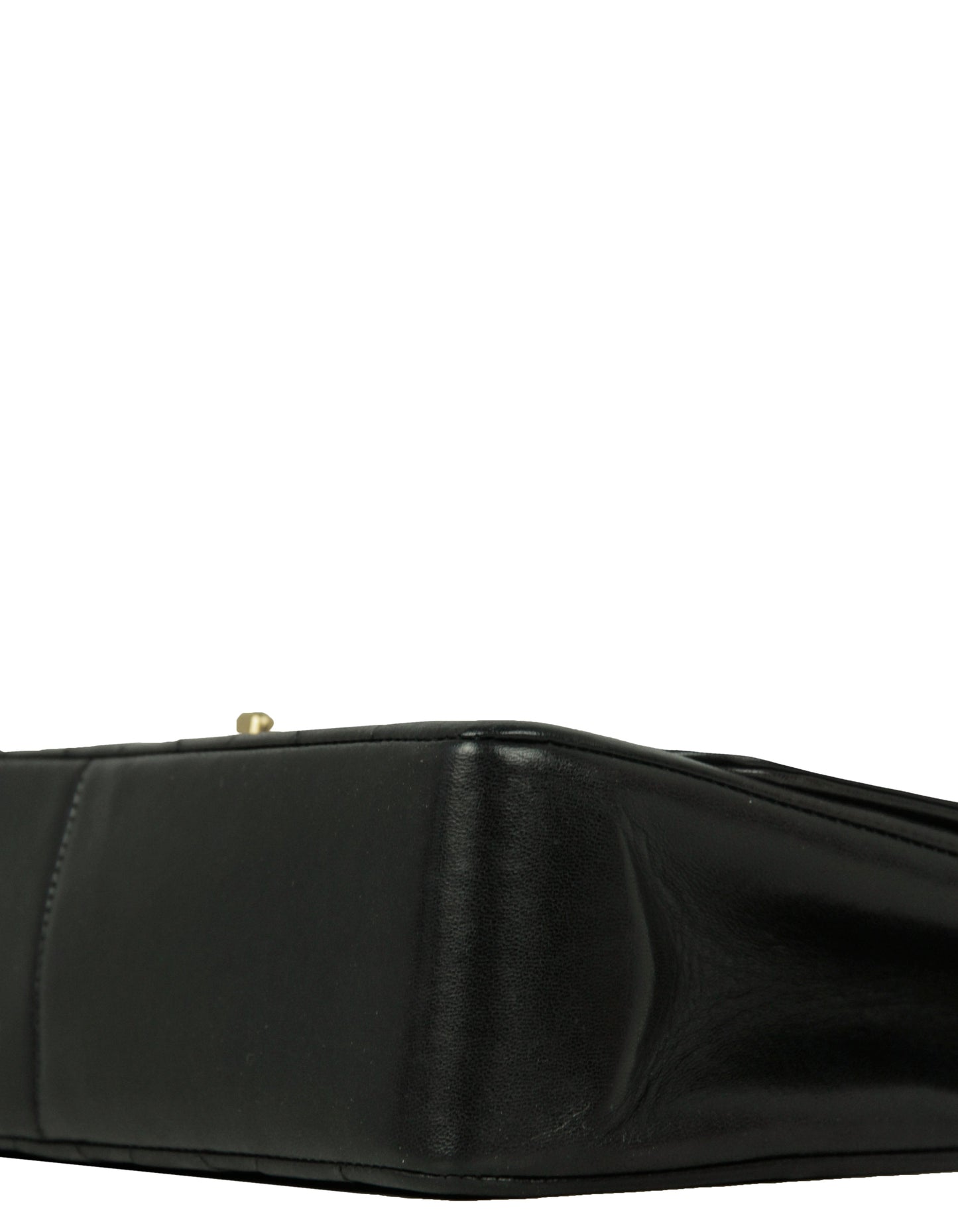 Chanel Black Lambskin Leather Quilted Medium Single Flap Diana Bag