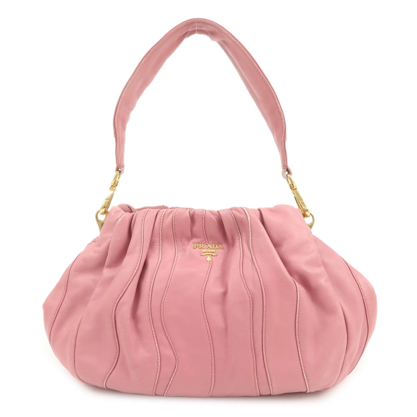 Shoulder Bag 2Way Bag Hand Bag Leather Pink
