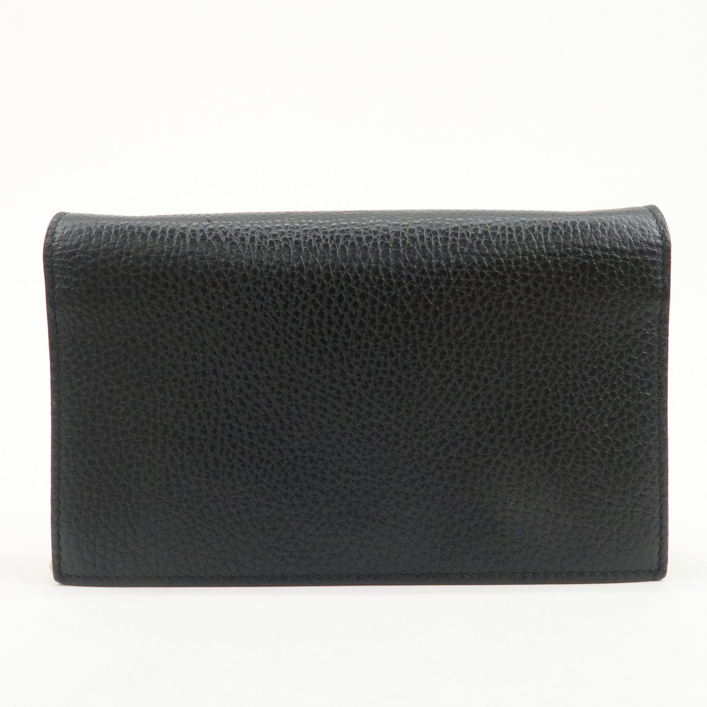 GUCCI Interlocking G Calf Leather Chain Wallet Shoulder Bag 466506