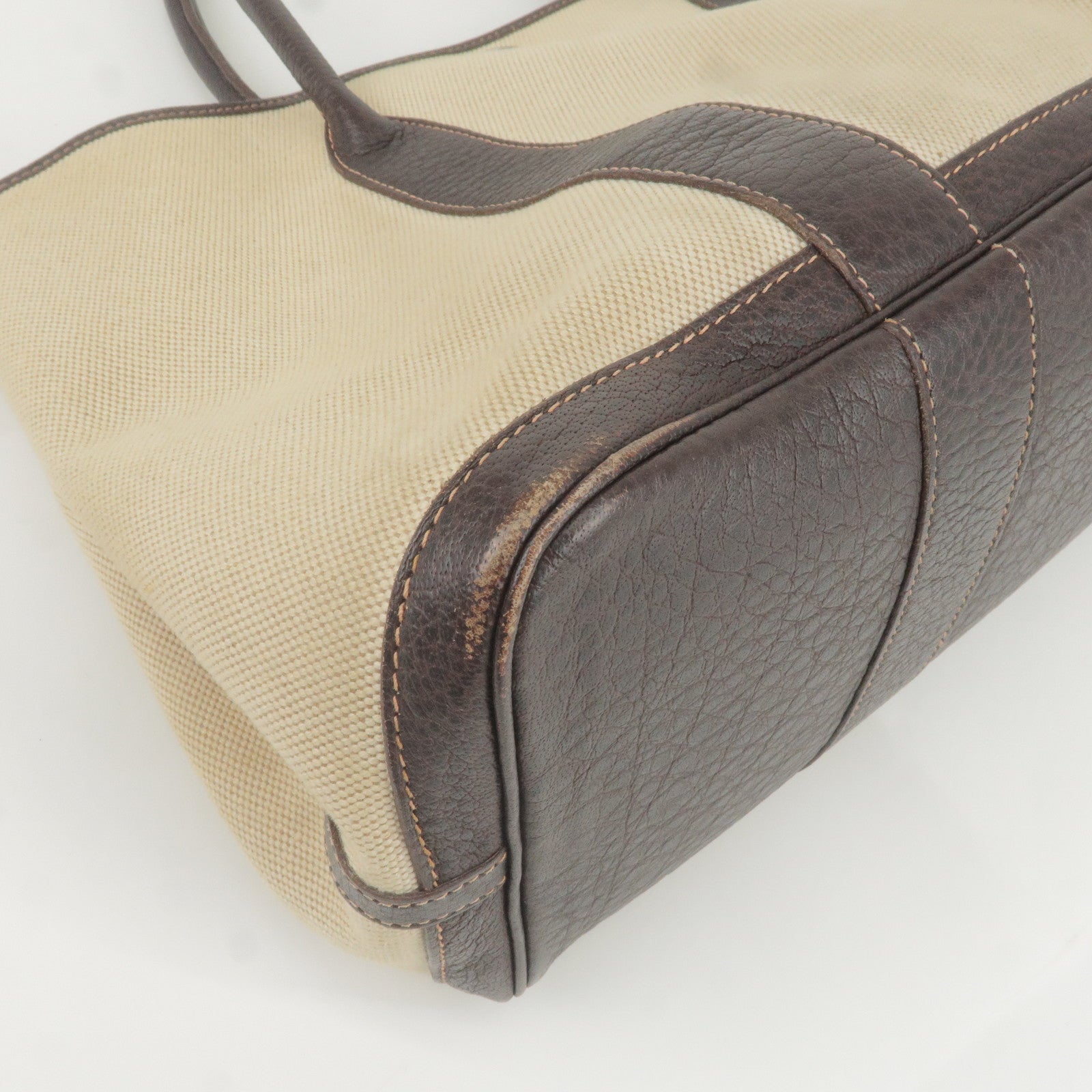 Hermes Luxury Garden Party Pm Tote Bag G Leather Canvas
