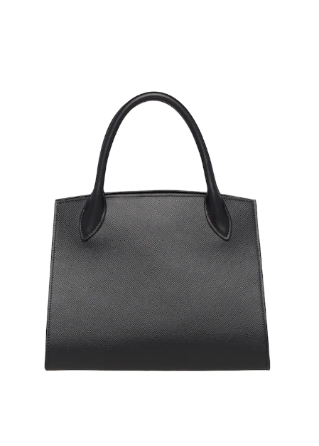 Prada Monochrome Bag Magnolia Leather Saffiano Travel Bag