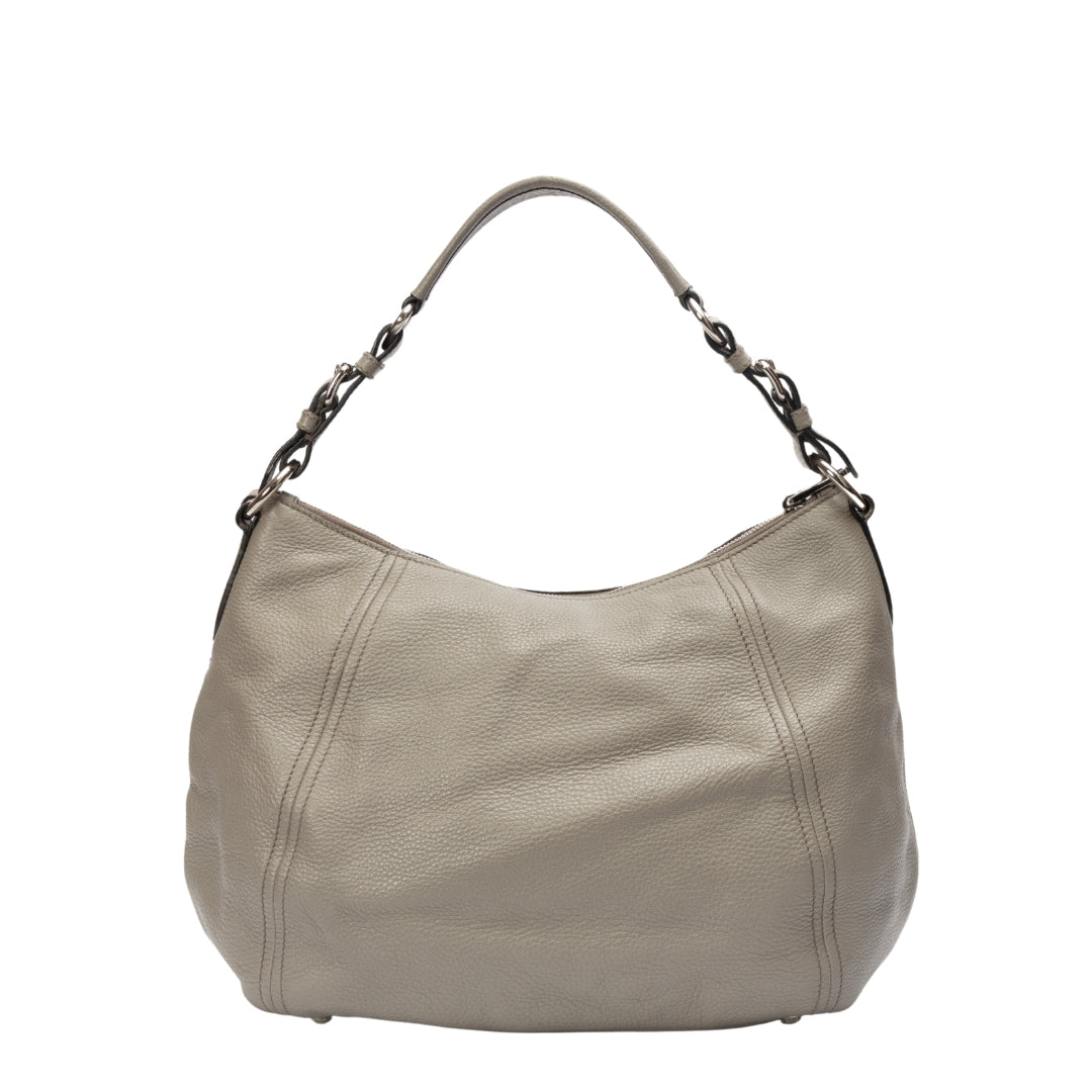 Prada Phenix Hobo Leather Vitello Shoulder Bag