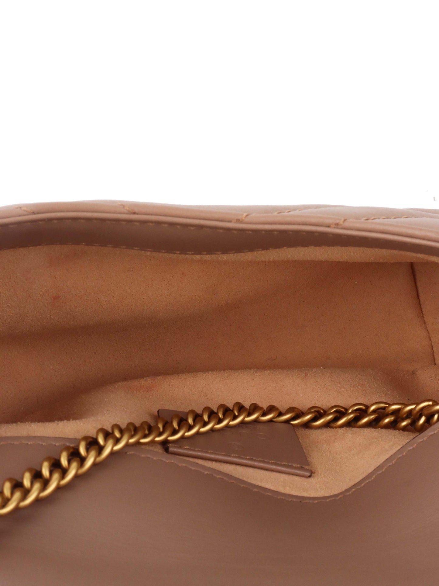 Gucci Dusty Pink Super Mini Marmont Matelasse.