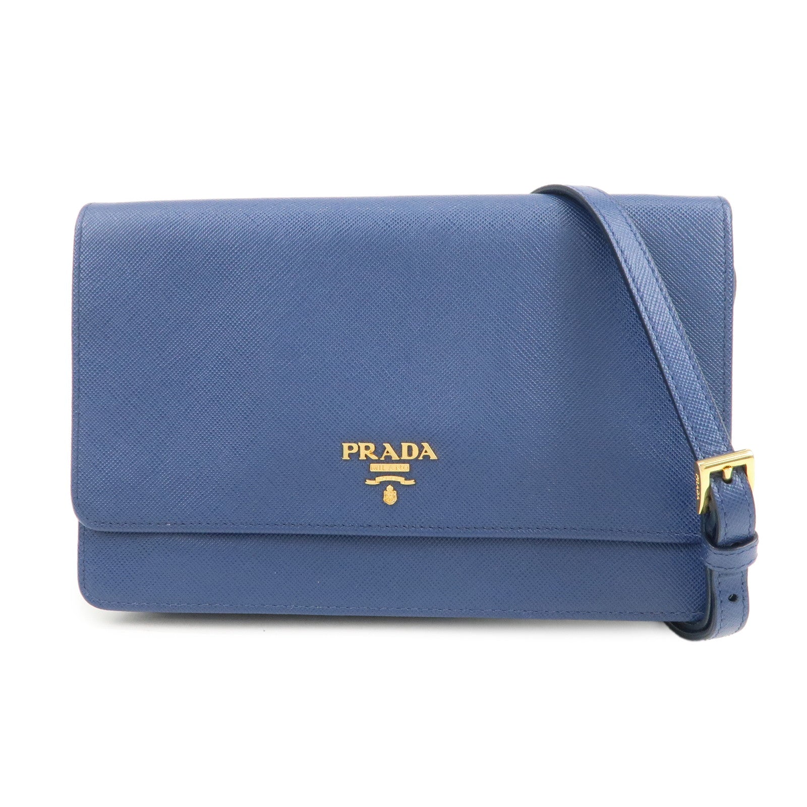 Crossbody Bag Shoulder Bag Leather Saffiano Blue