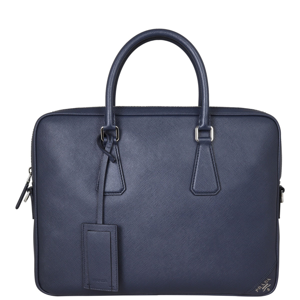 Prada Saffiano Zip Briefcase Bag Travel Bag