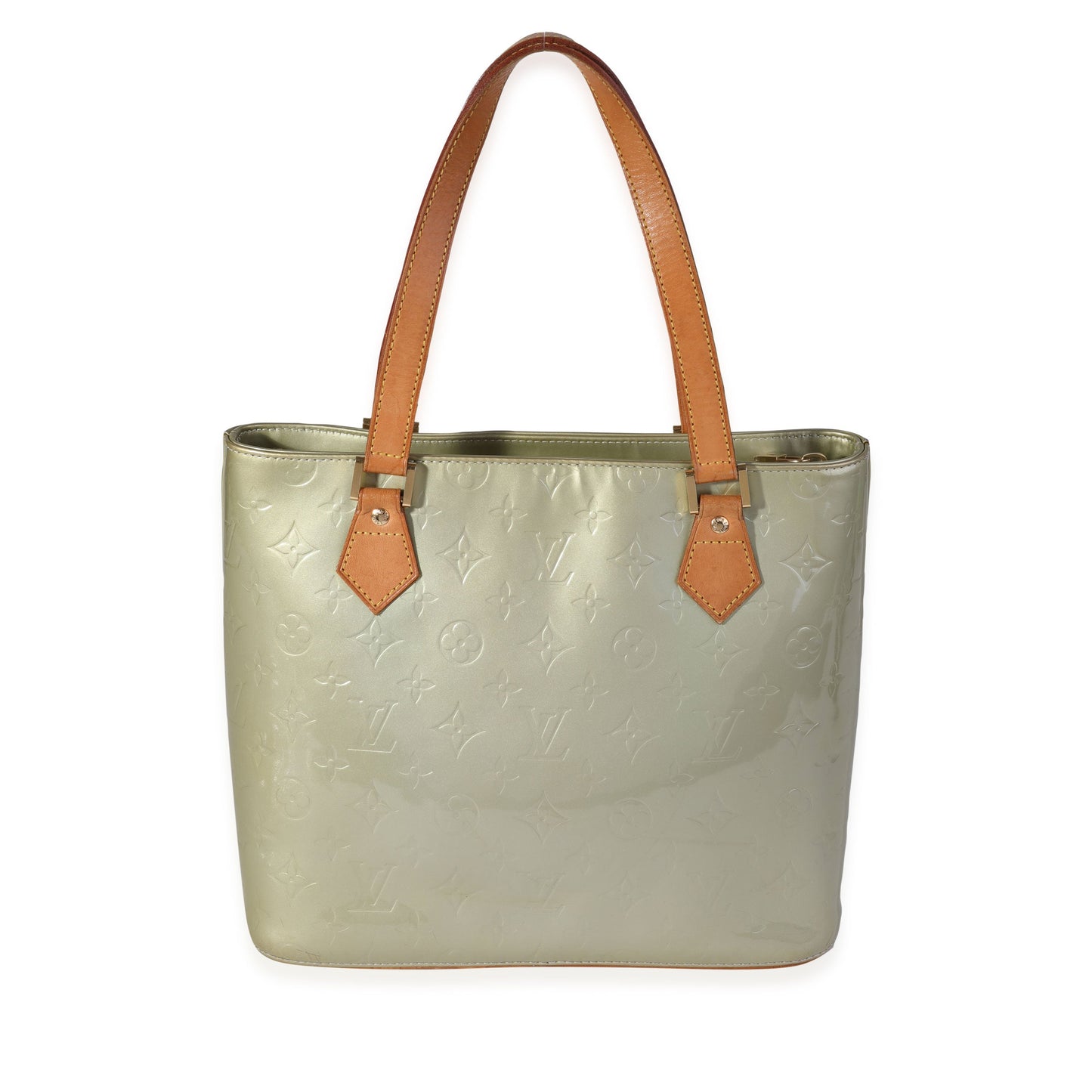 Louis Vuitton Sier Vernis Houston Monogram Silver Tote Bag