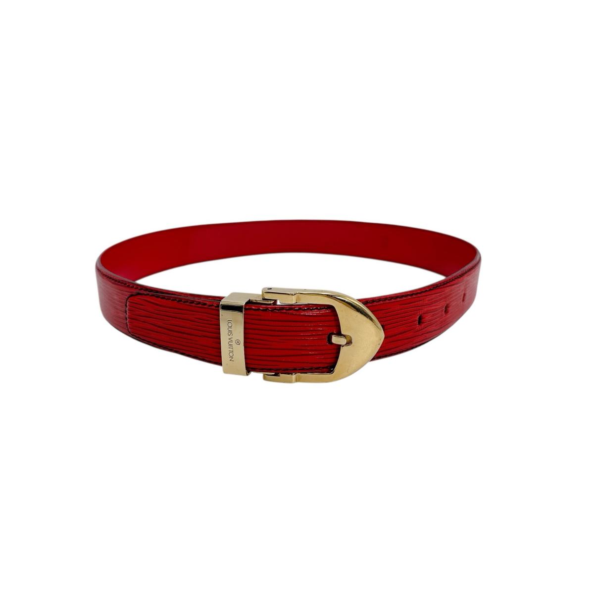 Louis Vuitton Epi Leather Red Belt