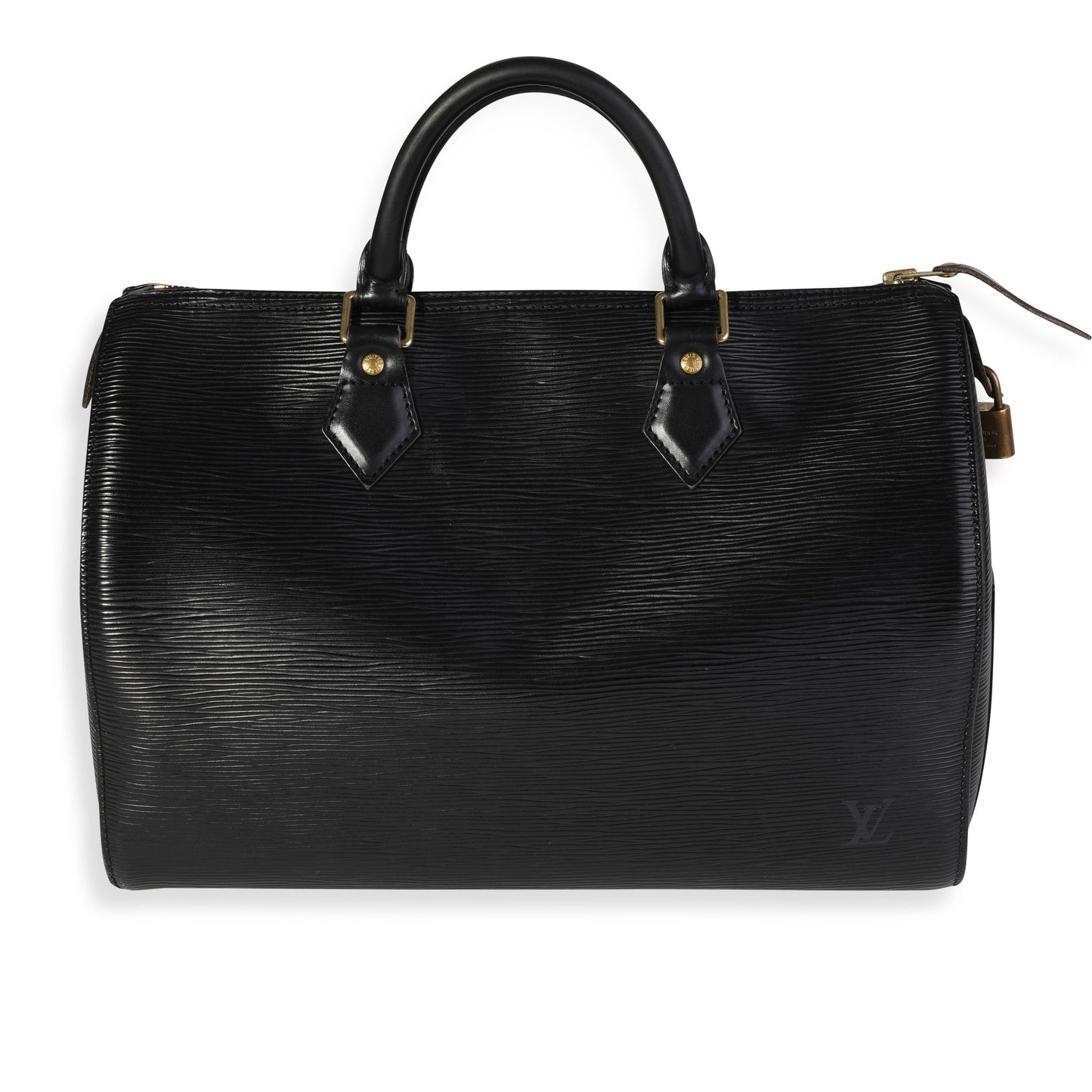 Louis Vuitton Epi Speedy 30 Leather Black Handbag