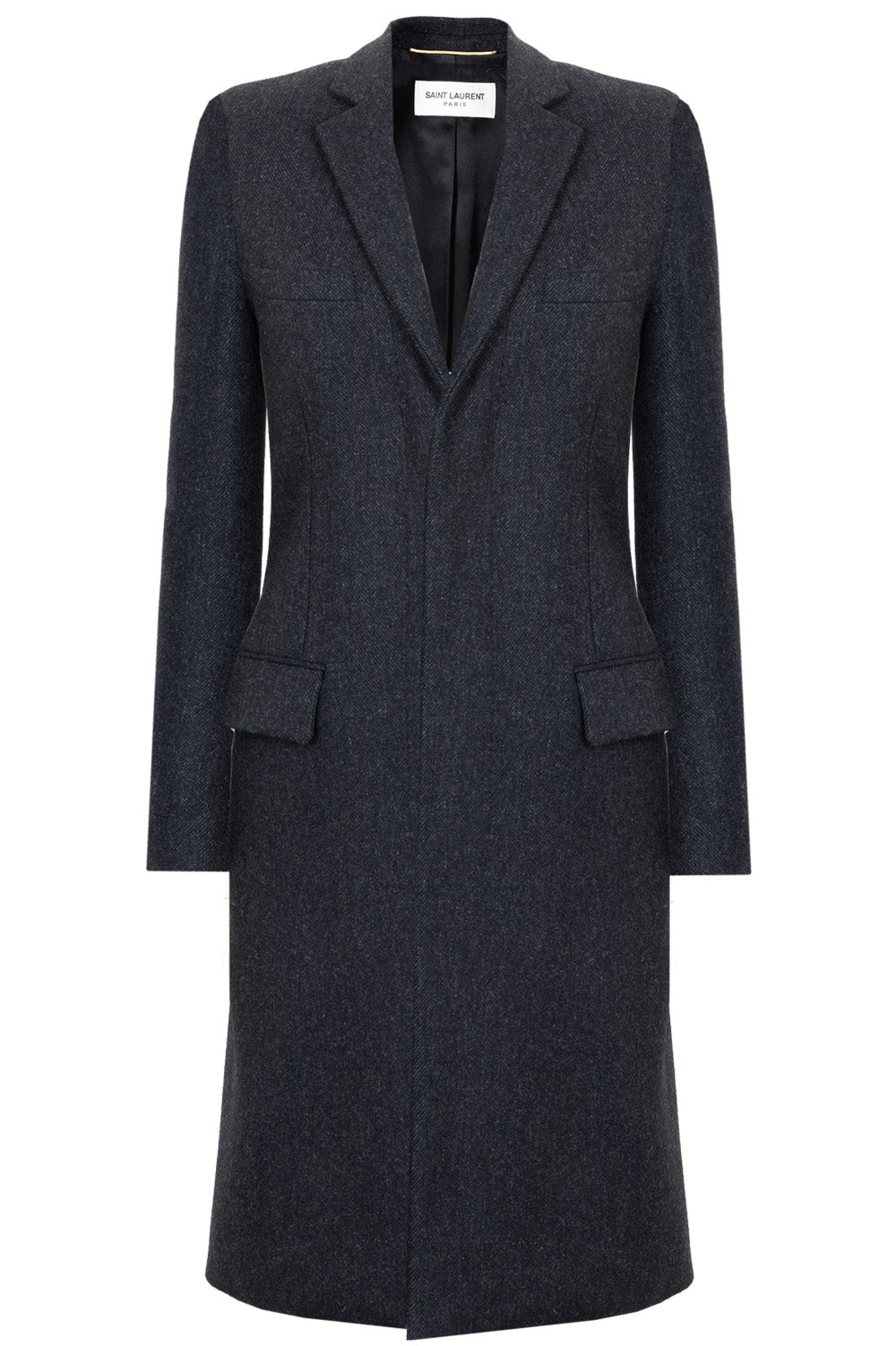 Coat Wool Dark Grey Gray Handbag