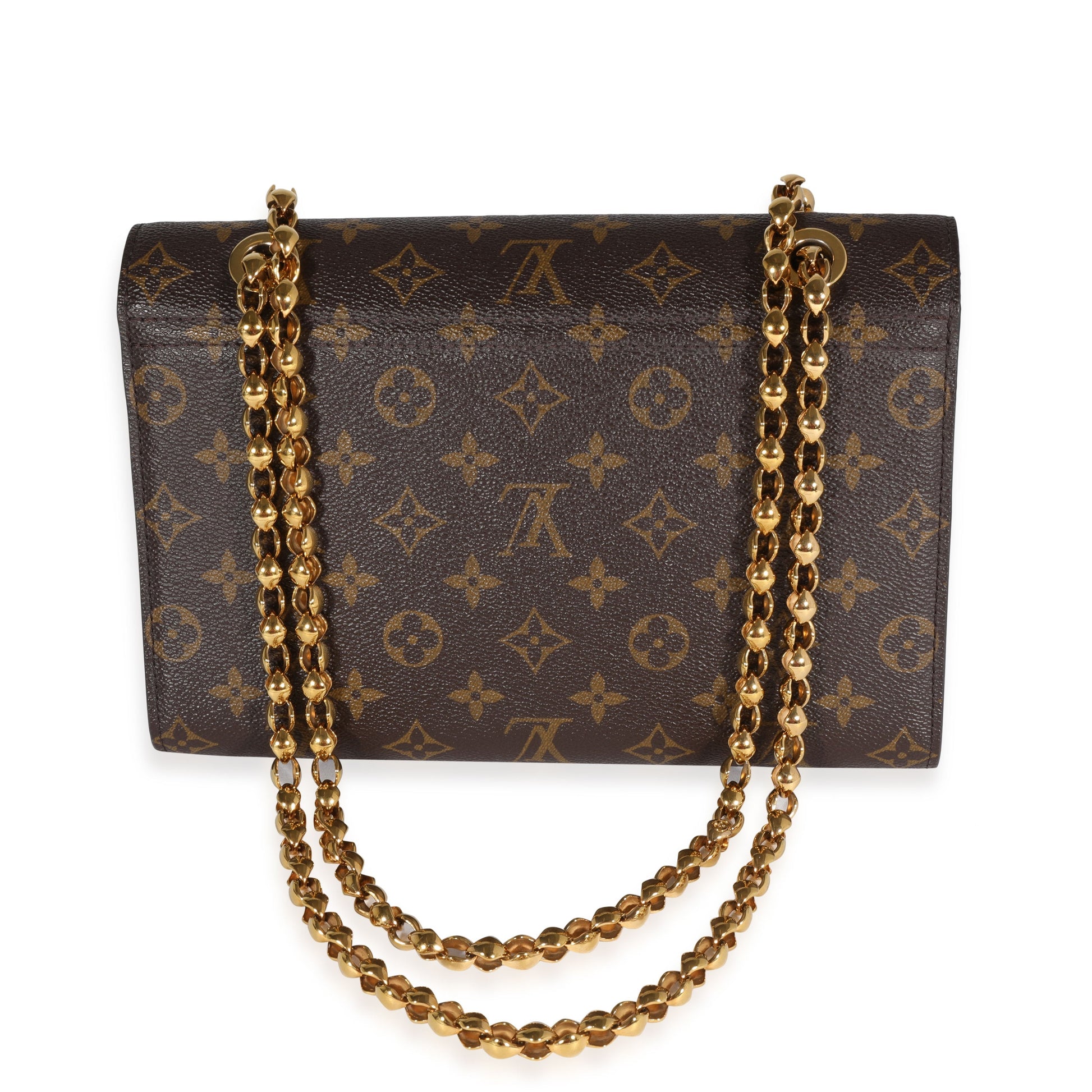 Louis Vuitton & Victoire Monogram Leather Canvas Black Handbag