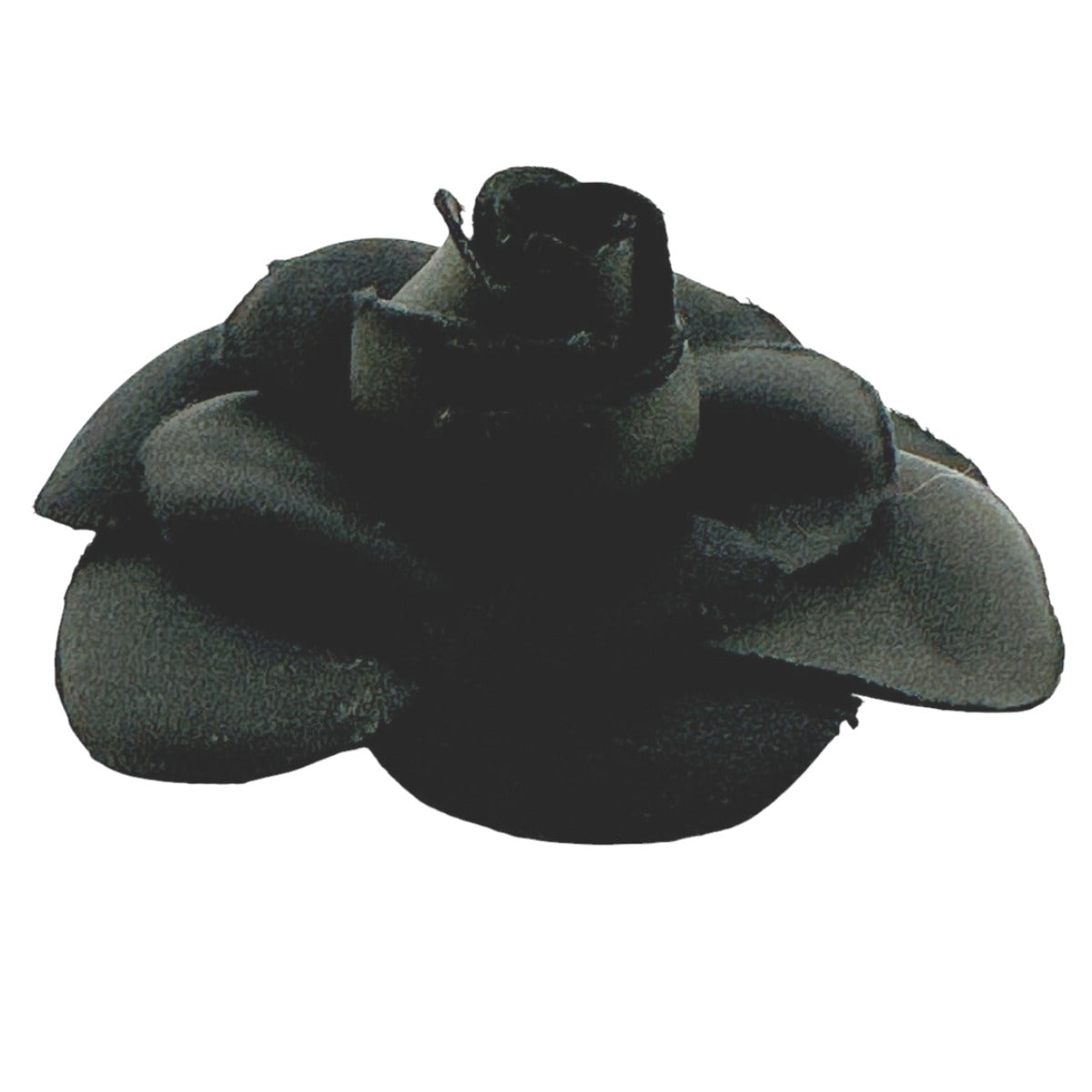 Chanel Brooch textile Camelia Black Handbag