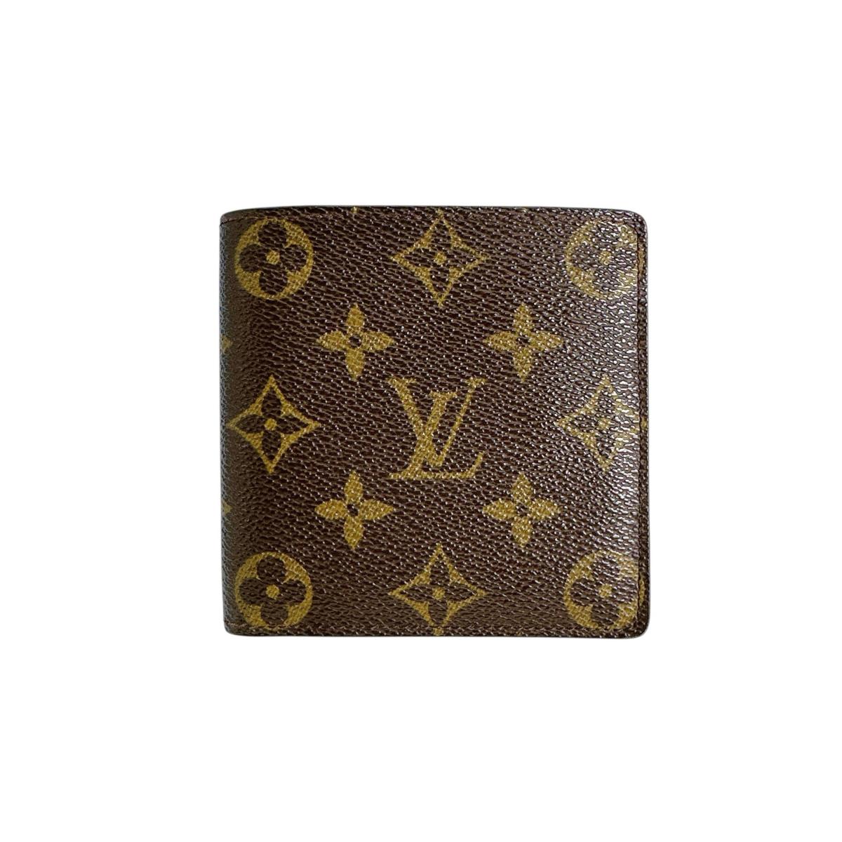 Louis Vuitton Bifold M61675 Portefeuille・Marco Monogram Canvas Brown Wallet Case
