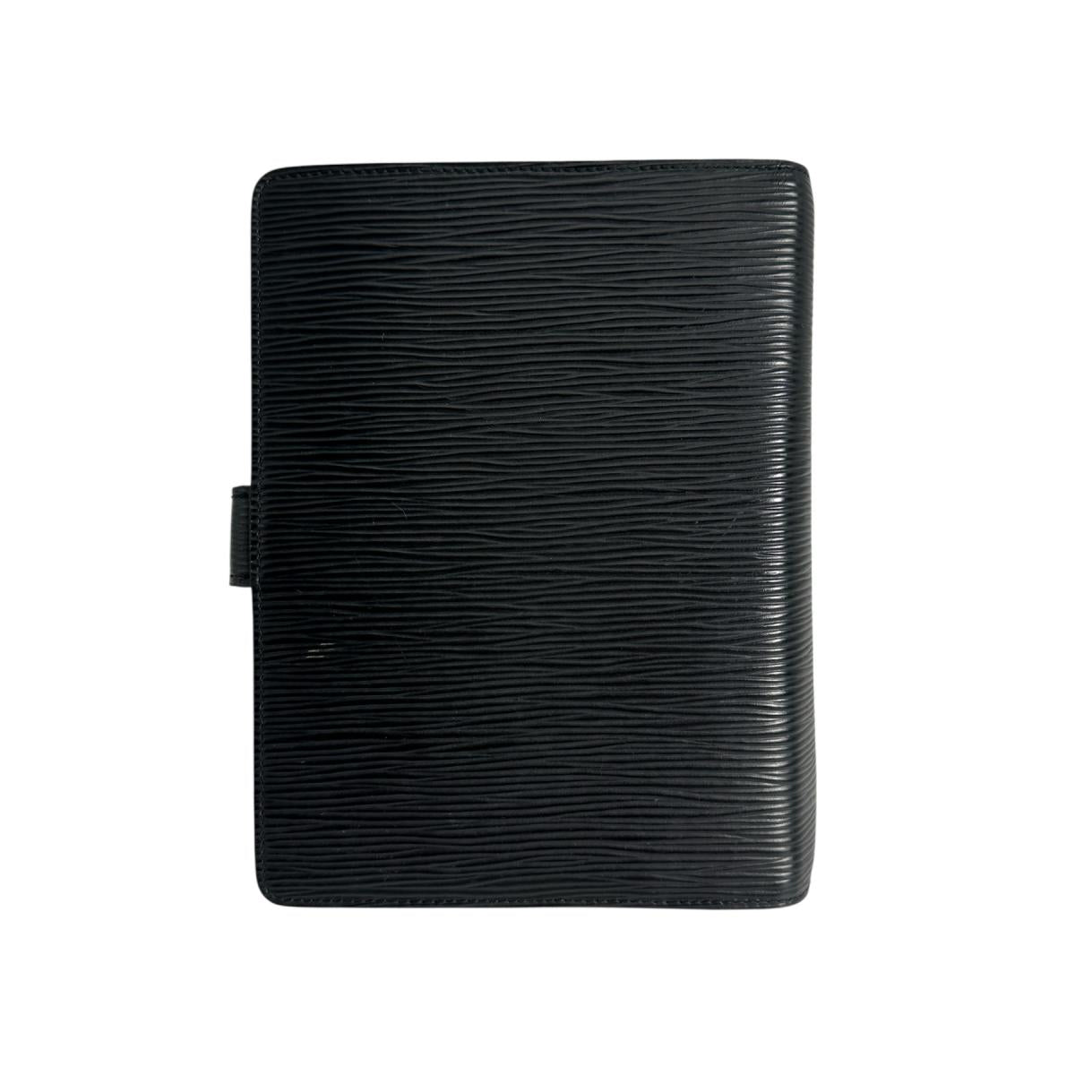 Louis Vuitton Notebook cover R20042 Epi Noir Leather Handbag 0