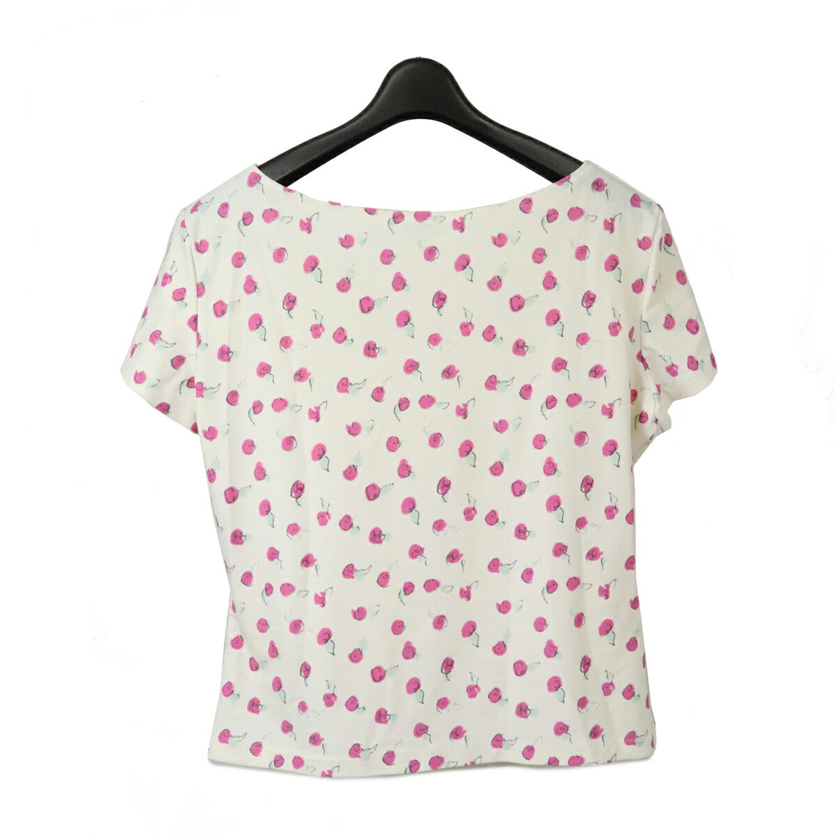Chanel Nylon Spandex Rose Print Short Sleeve Top Handbag