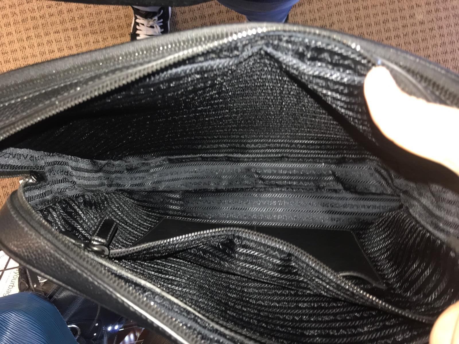 Prada Laptop Bag Grey Last Call Saffiano Gray Crossbody Bag