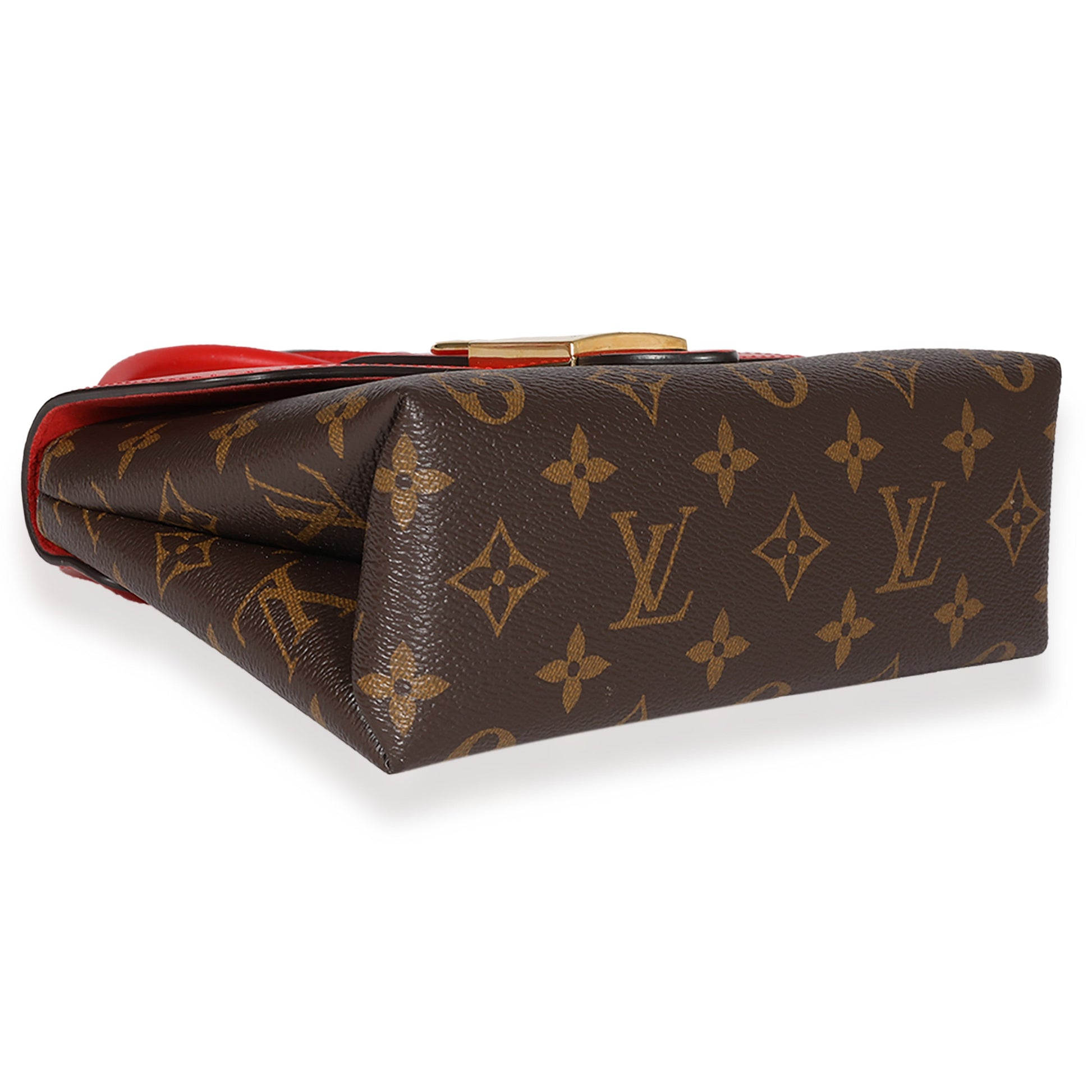 Louis Vuitton & Coquelicot Locky BB Monogram Canvas Handbag