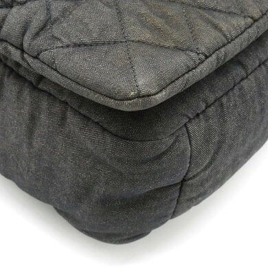 Chanel Coco Mark Shoulder Bag Canvas Denim