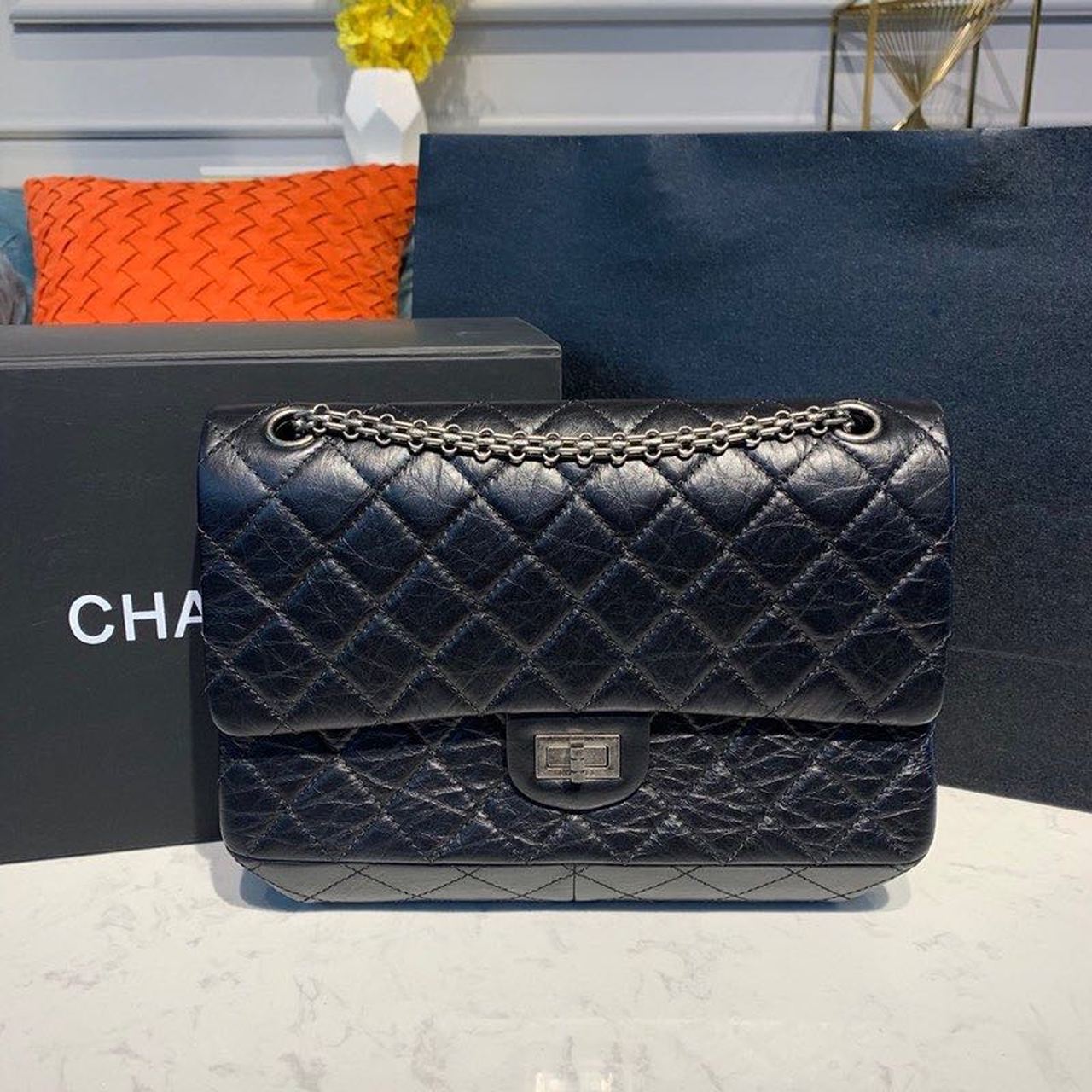 CHL 2.55 Hardware , ’s Black Silver Crossbody Bag