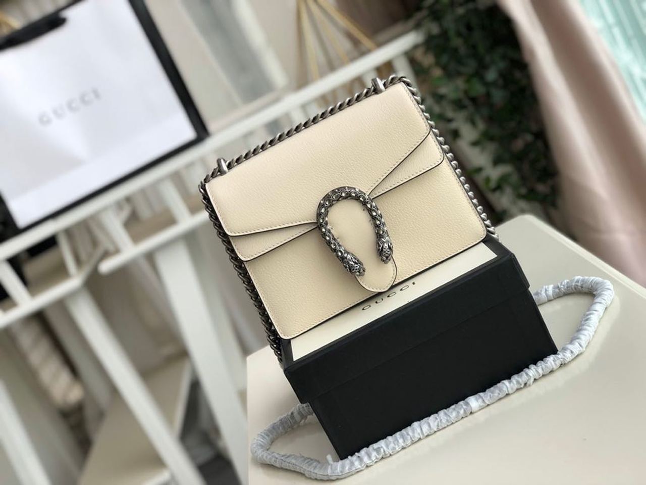 gg Dionysus 7.5in 20cm gg White Mini Bag