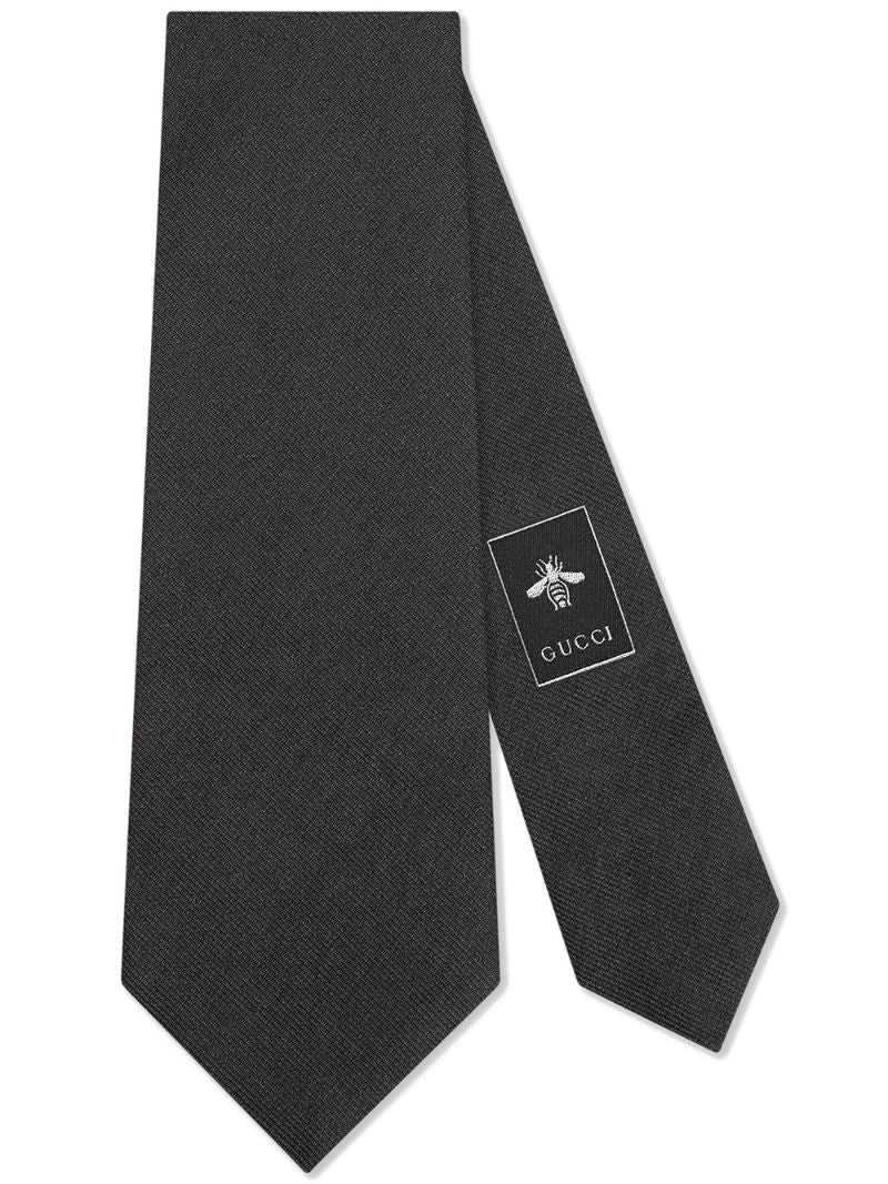 Gucci - Bee underknot tie - men - Silk - One Size - Black