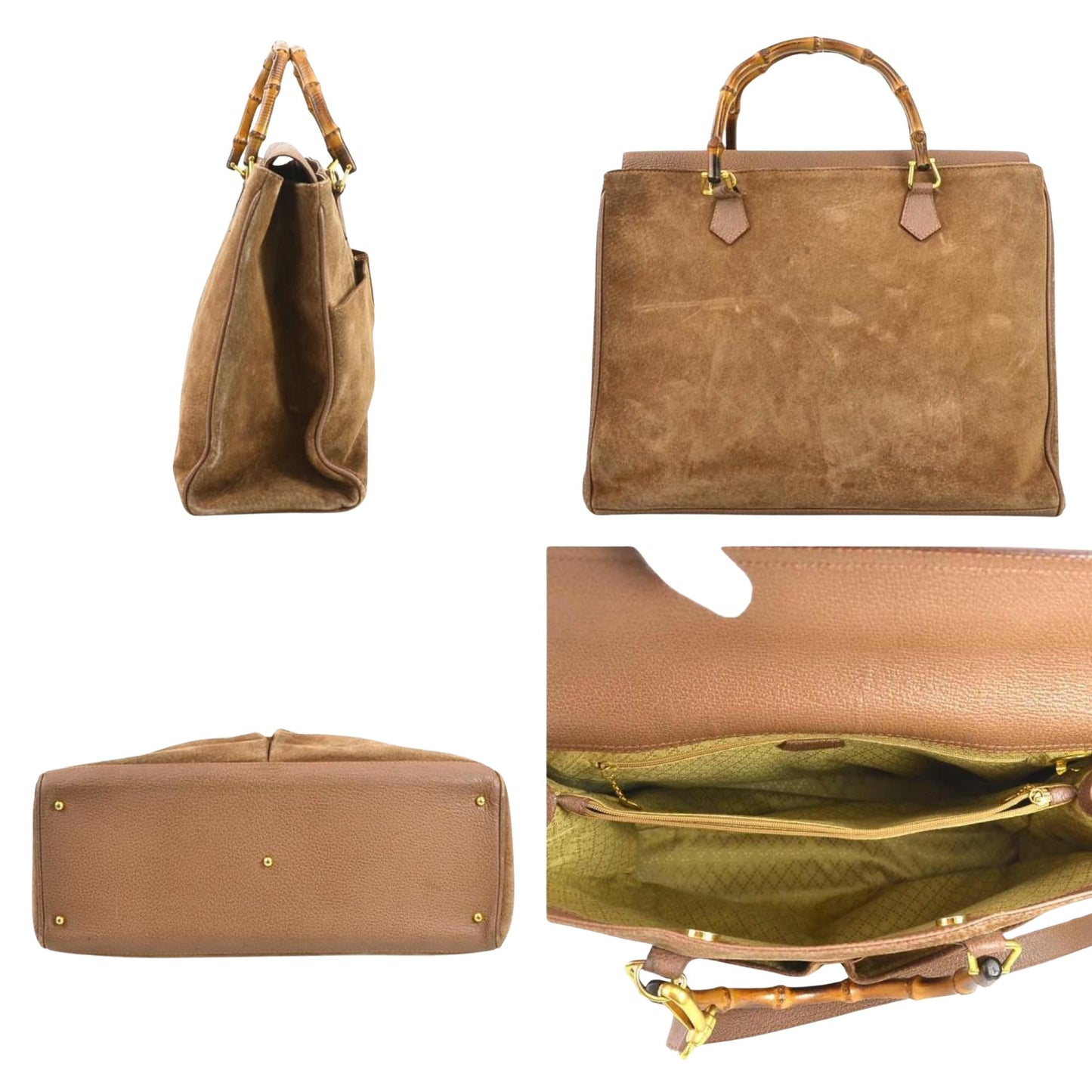 Gucci Bamboo Handbag Travel Bag Bamboo 841