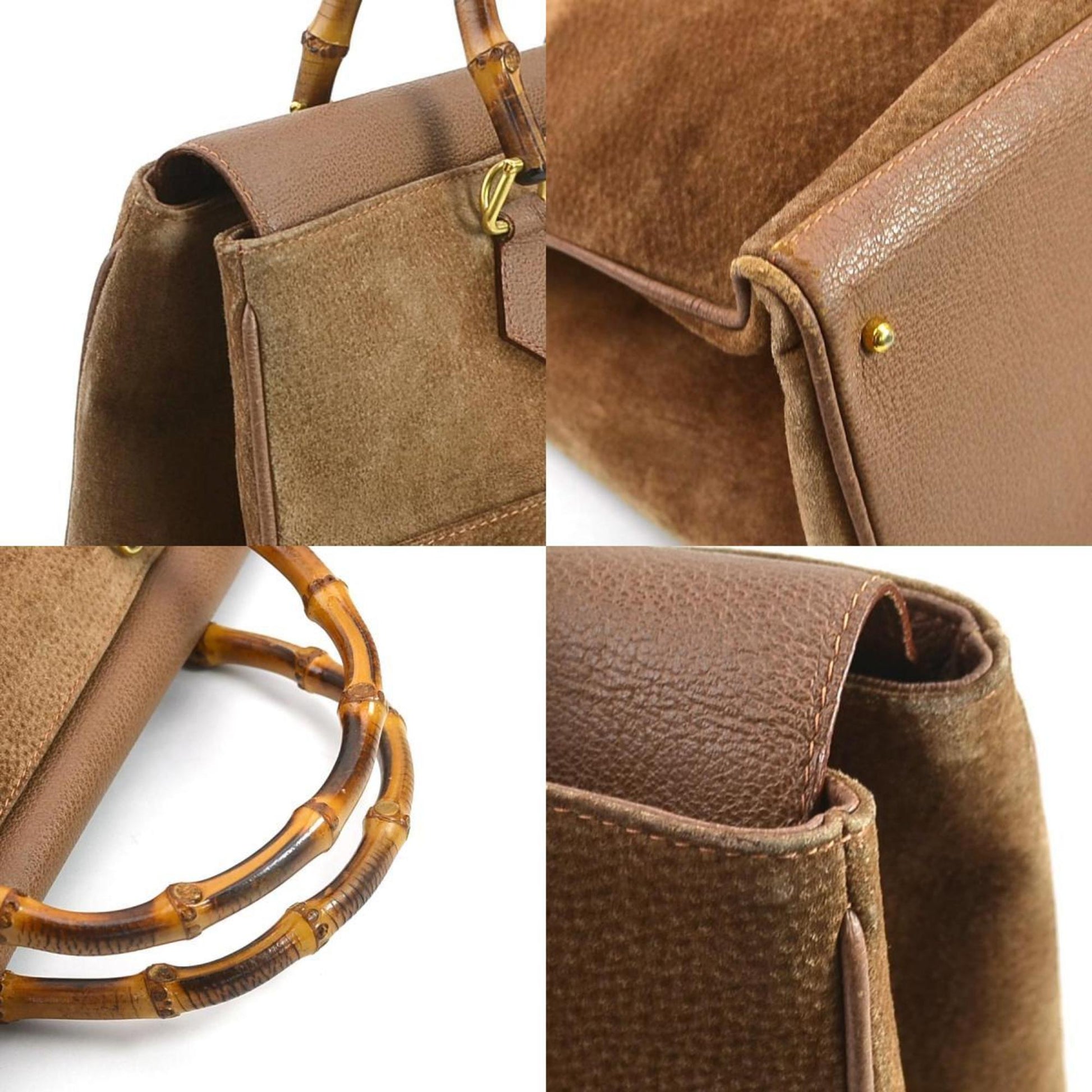 Gucci Bamboo Handbag Travel Bag Bamboo 841