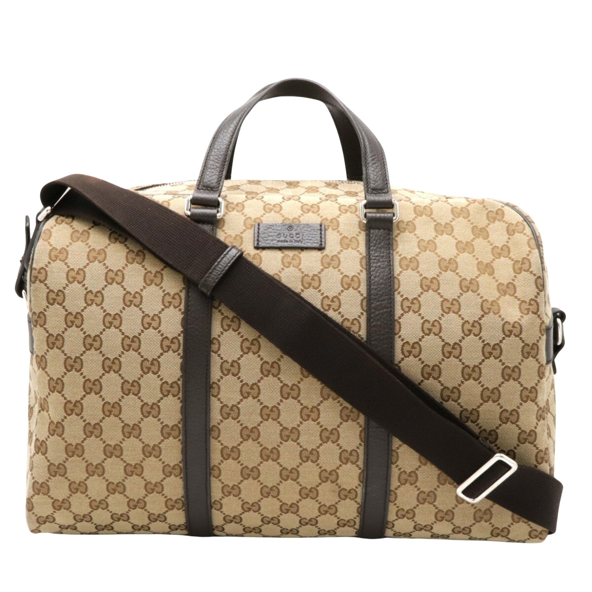 Gucci Travel Bag Canvas Canvas 1484