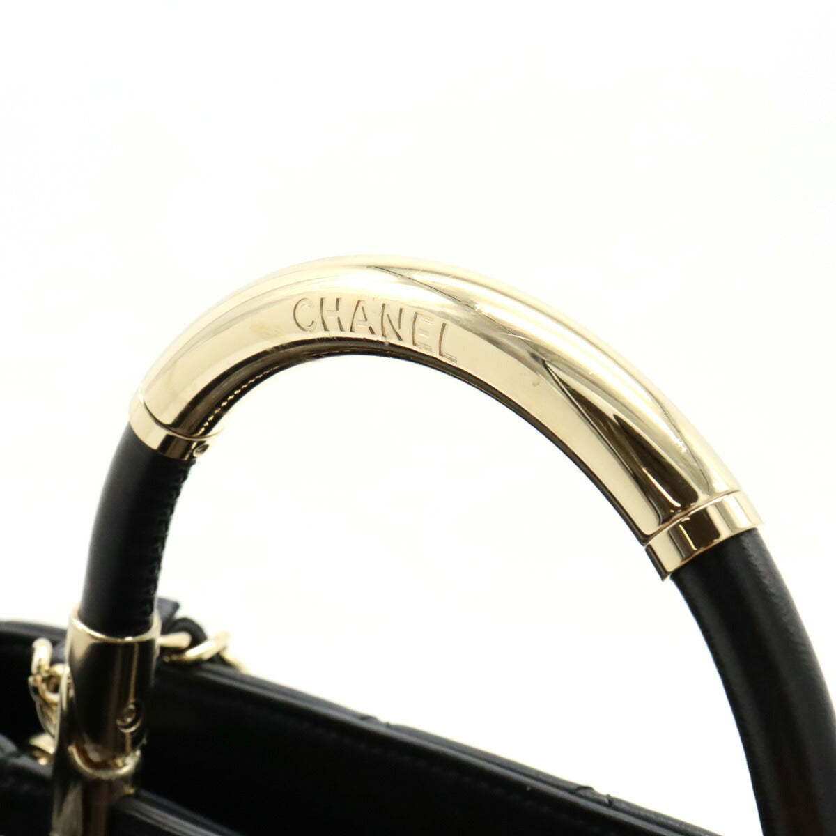 Chanel Leather Matelassé Coco Mark 2way Handbag