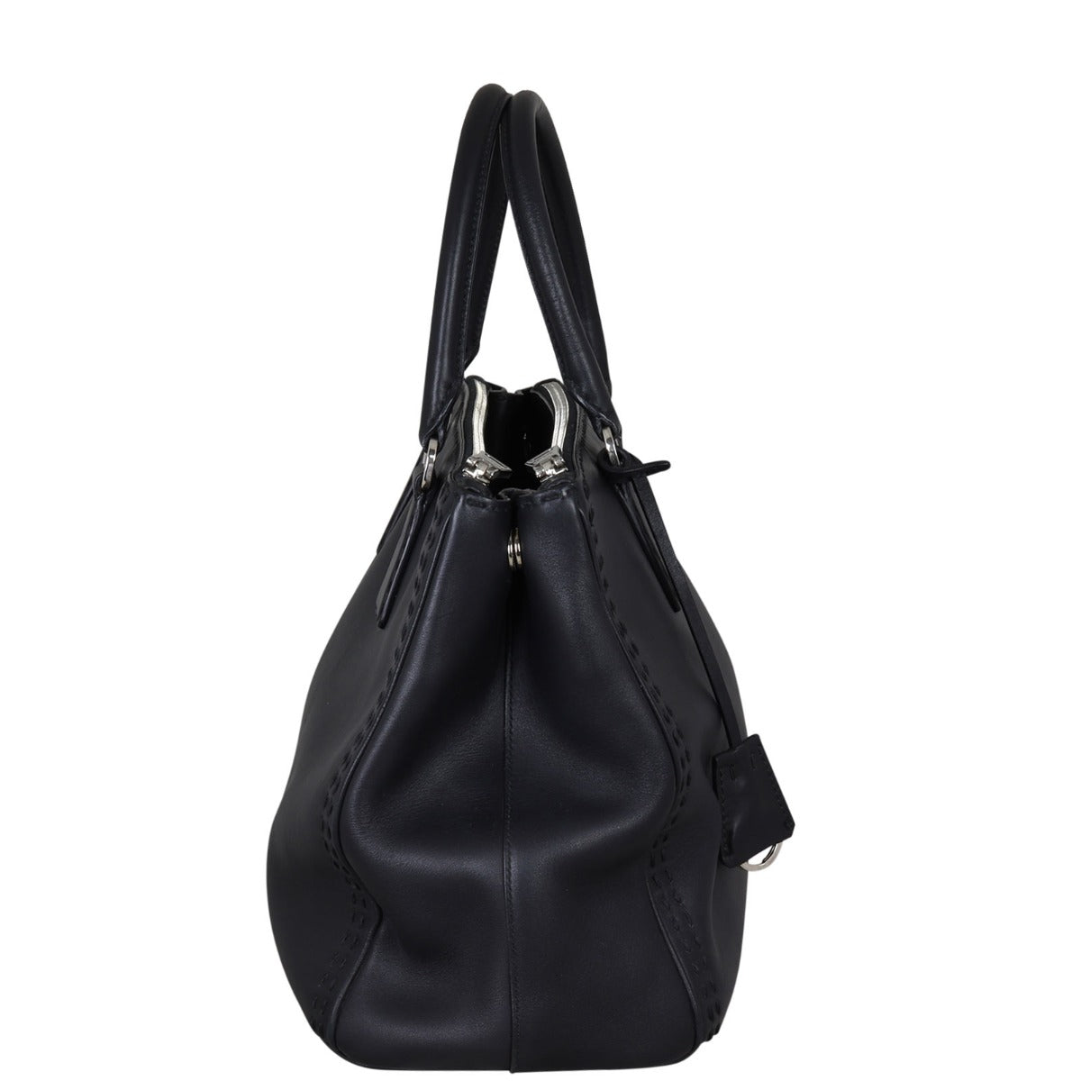 Prada City Calf Lux Galleria Double Zip Tote Medium Tote Bag