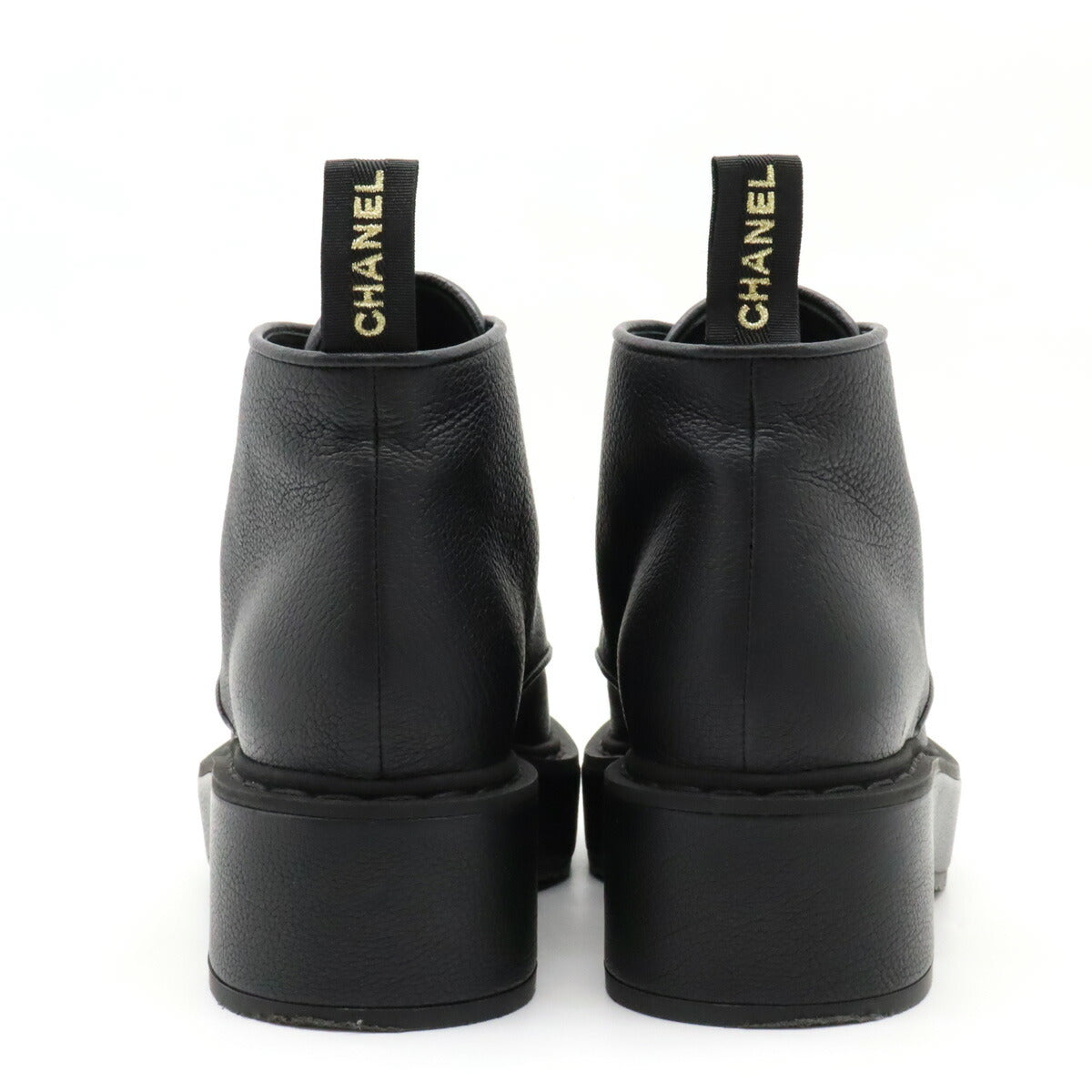 Chanel Leather Pearl Short Boots G36416