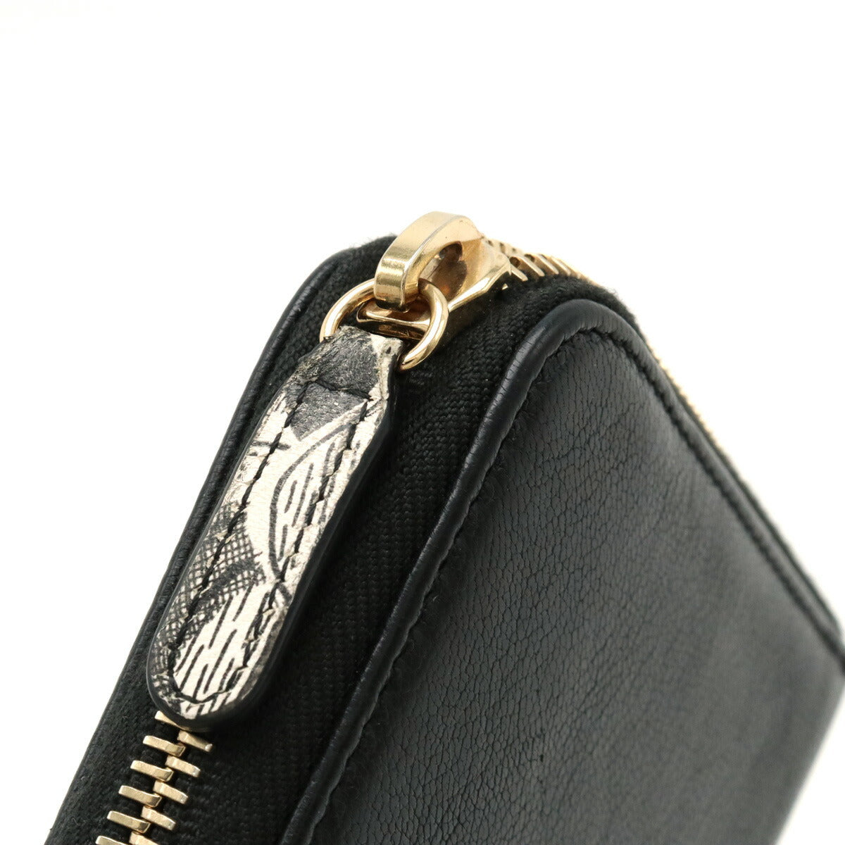 Chanel Lucky Flower Coco Mark Long Wallet Leather Black A81657