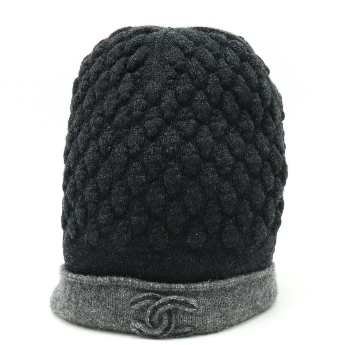 Chanel Cashmere Silk Coco Mark Knit Cap Hat Bag