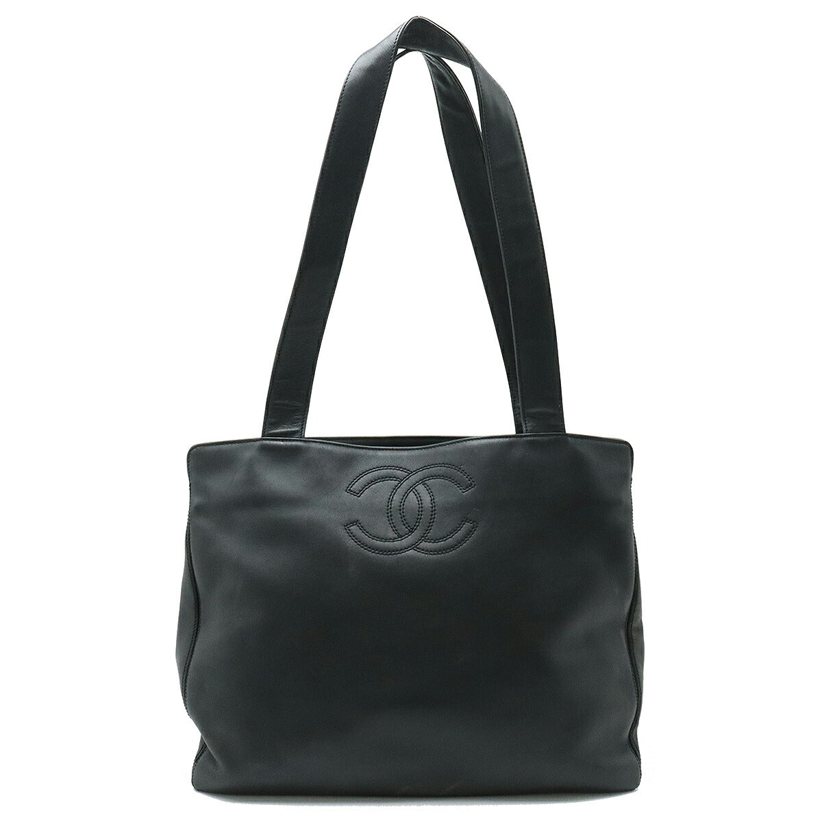 Chanel Calfskin Coco Mark 2way Bag Black
