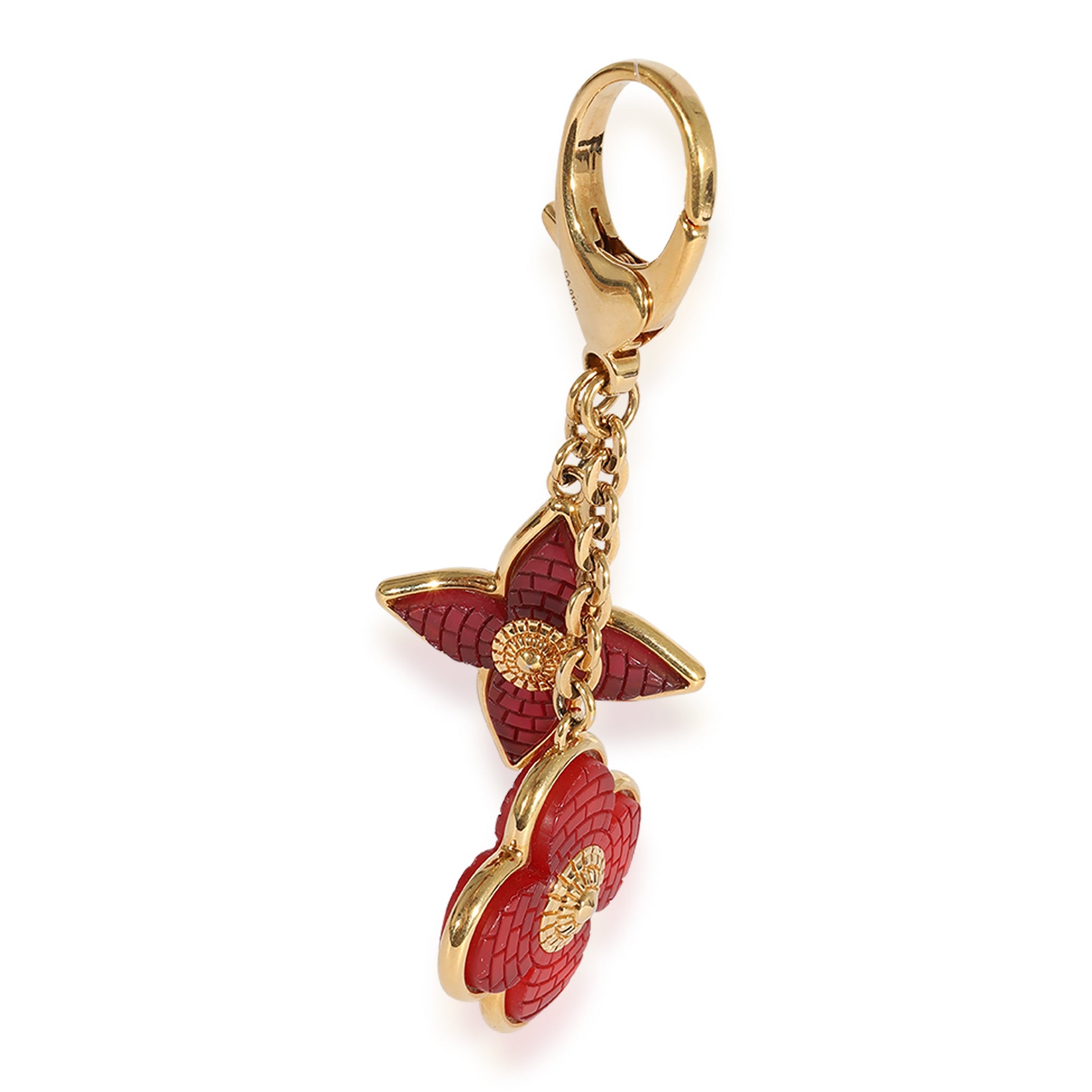 Louis Vuitton Tone & Resin Bijoux Charm Red Gold Handbag