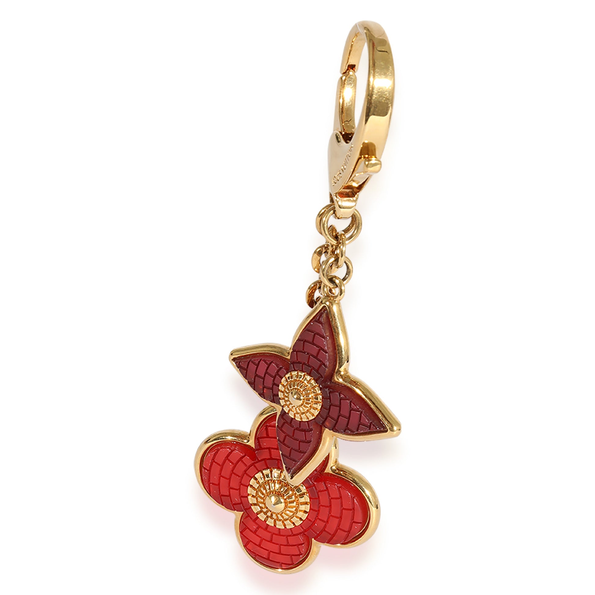 Louis Vuitton Tone & Resin Bijoux Charm Red Gold Handbag