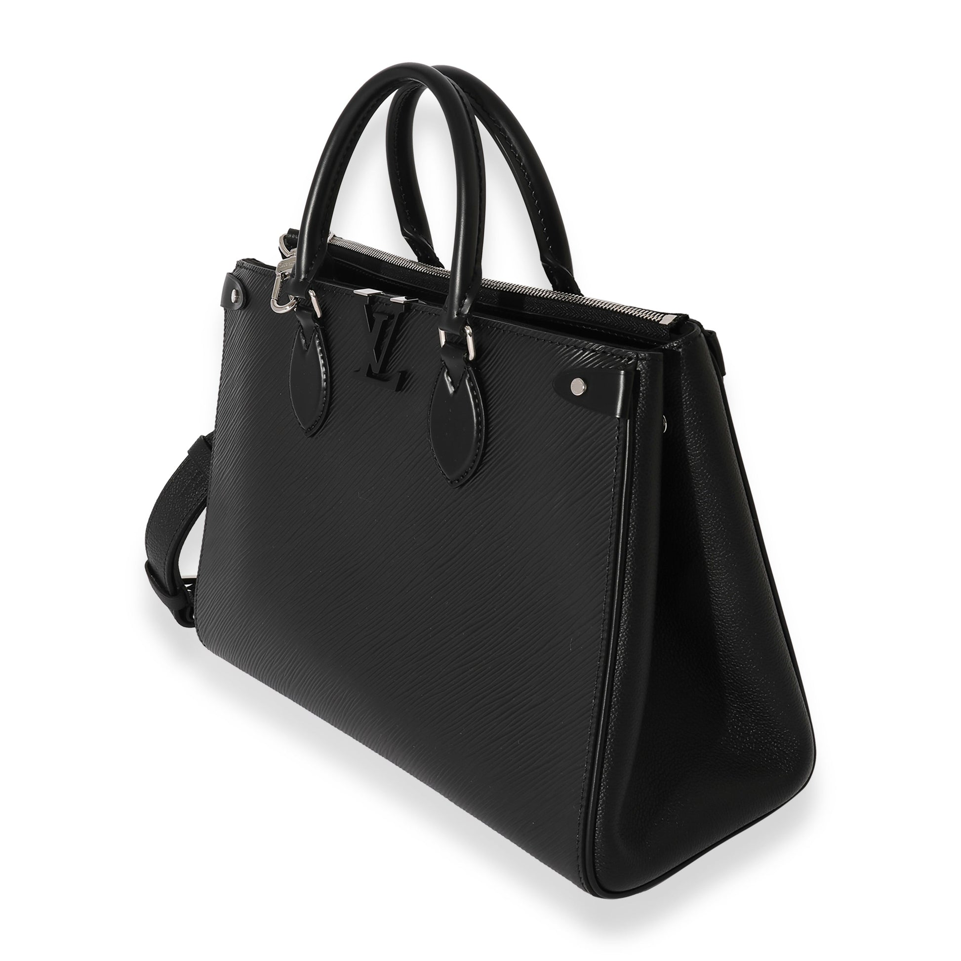 Louis Vuitton Epi Grenelle MM Leather Black Tote Bag