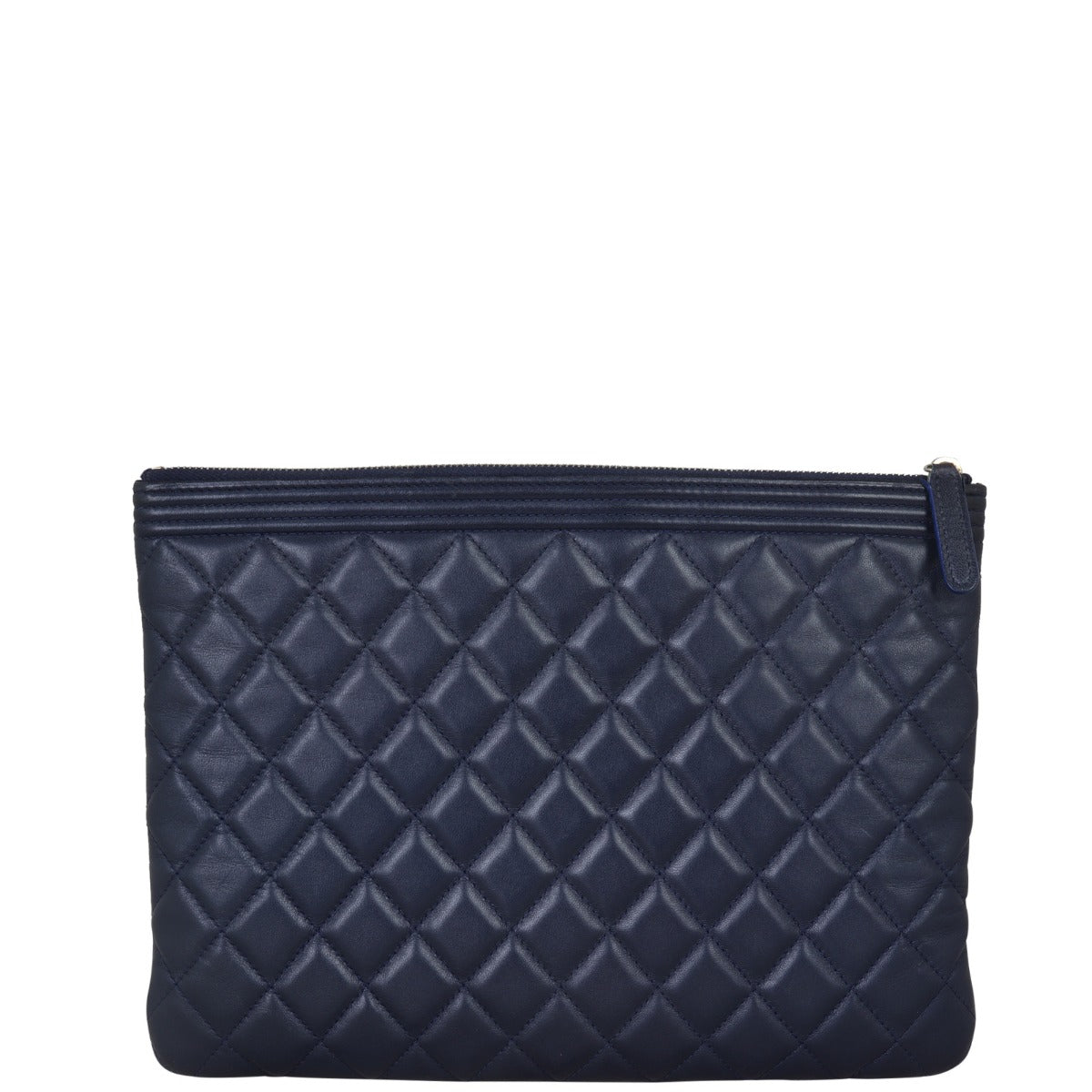 Chanel Boy O-Case Navy Handbag Blue