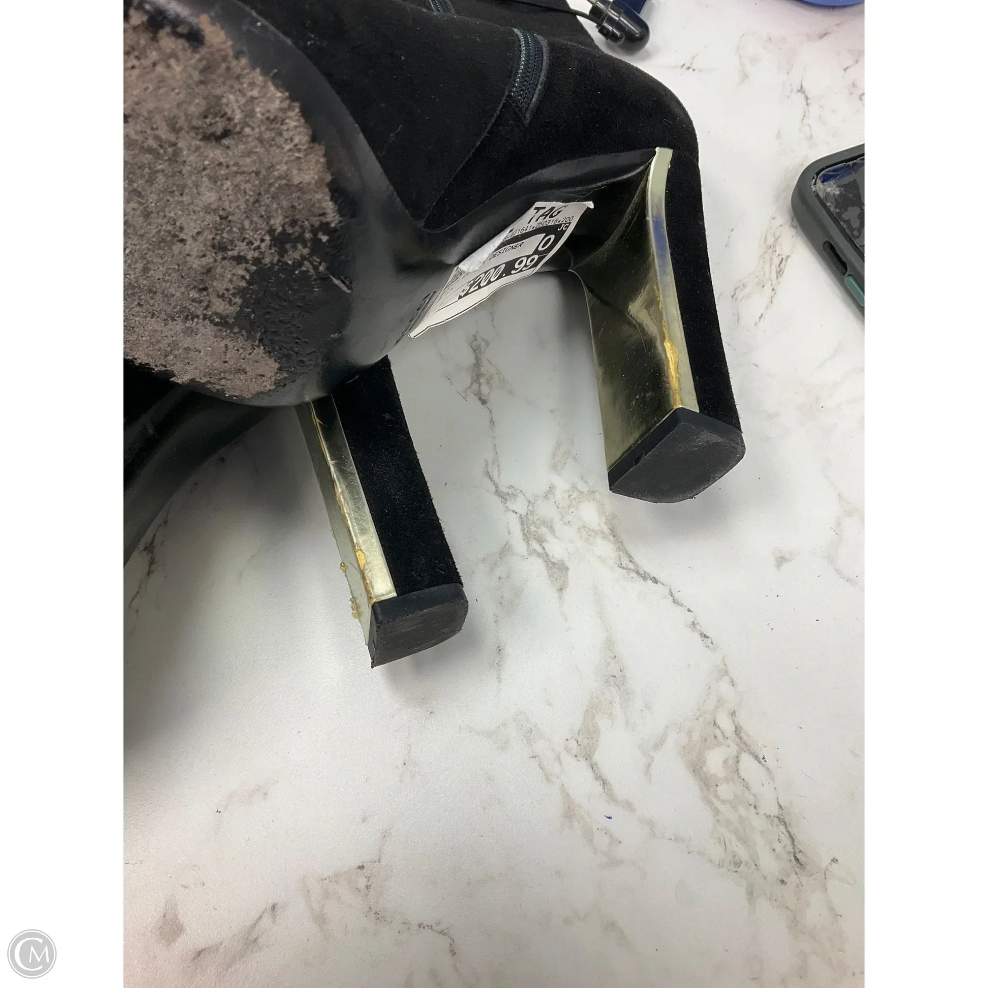 Boots Luxury Designer By Gucci In Black, Size: 7