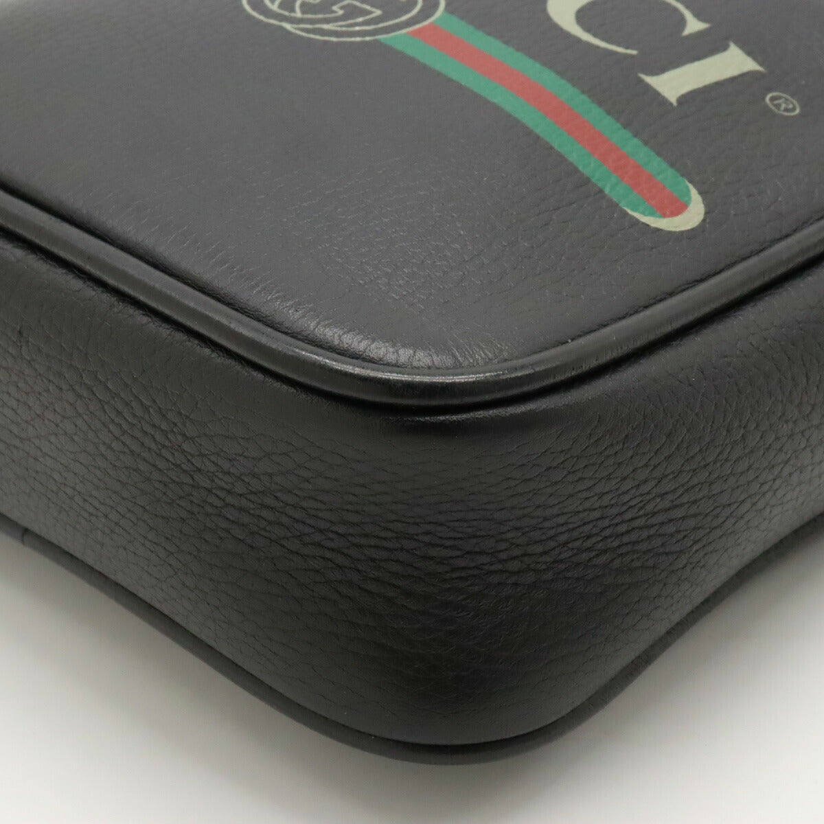 Gucci Print Shoulder Bag Leather