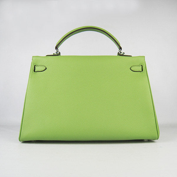 Hermes Luxury Kelly Cm Togo Handbag Leather Green Travel Bag