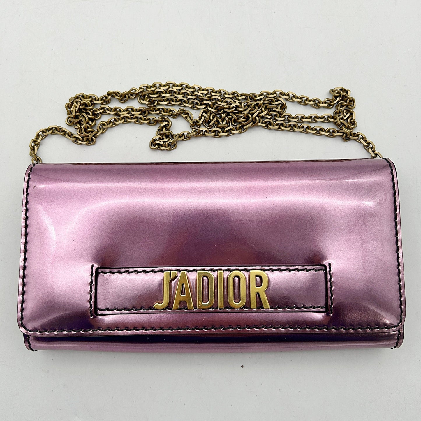 Dior Bag Bags Christian Metallic Calfskin Ja Minichain Mini Bag
