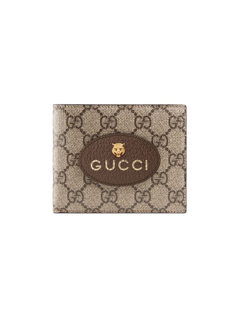Gucci - Neo GG Supreme wallet - men - metal/Leather/Canvas - One Size - Brown