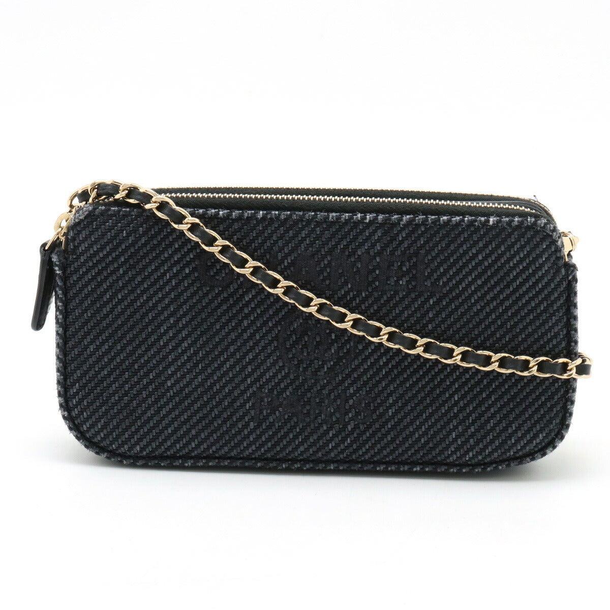 Chanel Canvas/Leather Deauville Line 2way Long Wallet A81978